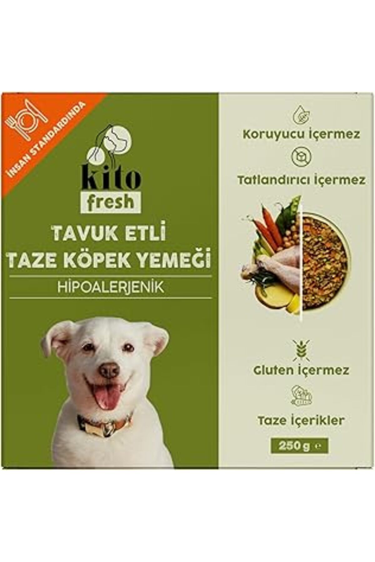 shop Kito Fresh Tavuk Etli Taze Köpek Yemeği, 250Gr