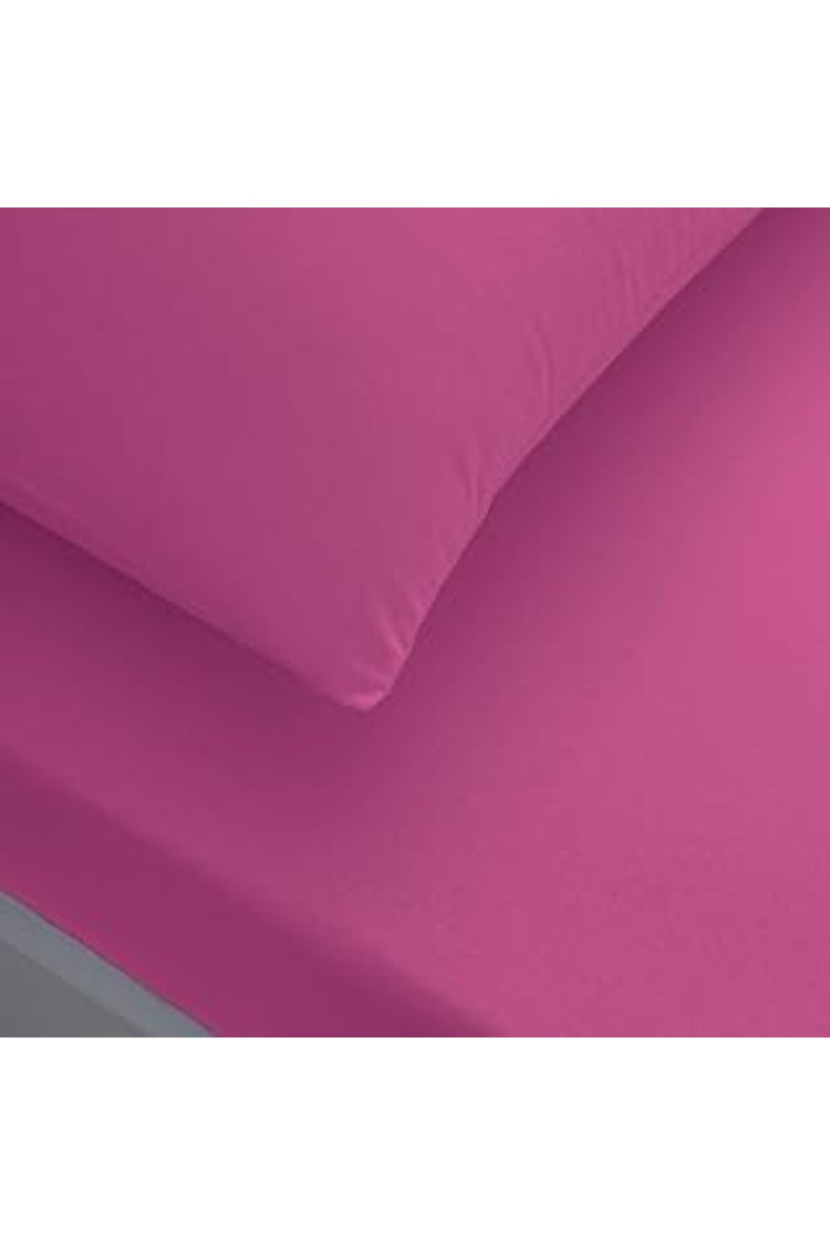 TBSProjects Taç 60136627 Fitted Çarşaf Düz Boya, Fuşya, Çift