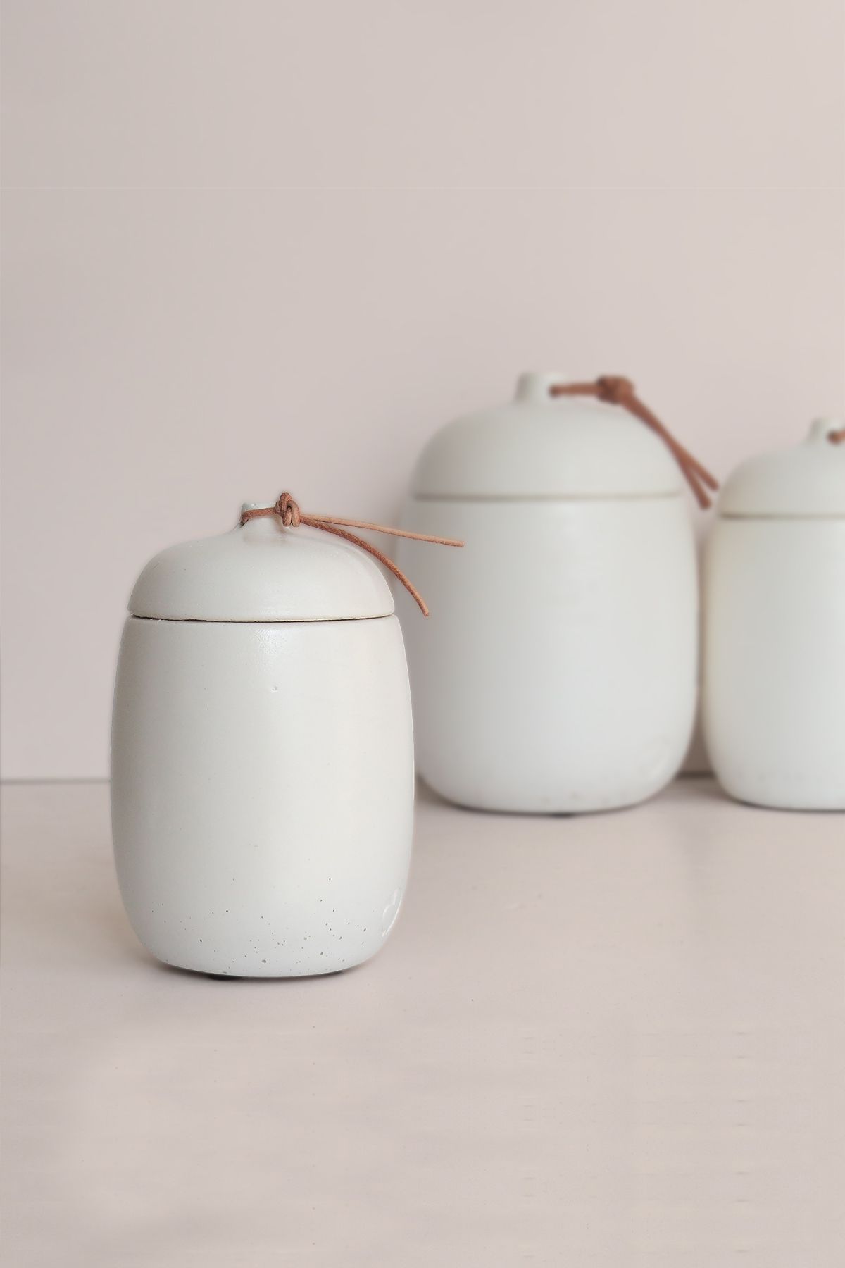 Ghogol Home-Rome m Counter Top Concrete Storage Container - Jar 380 ml 6