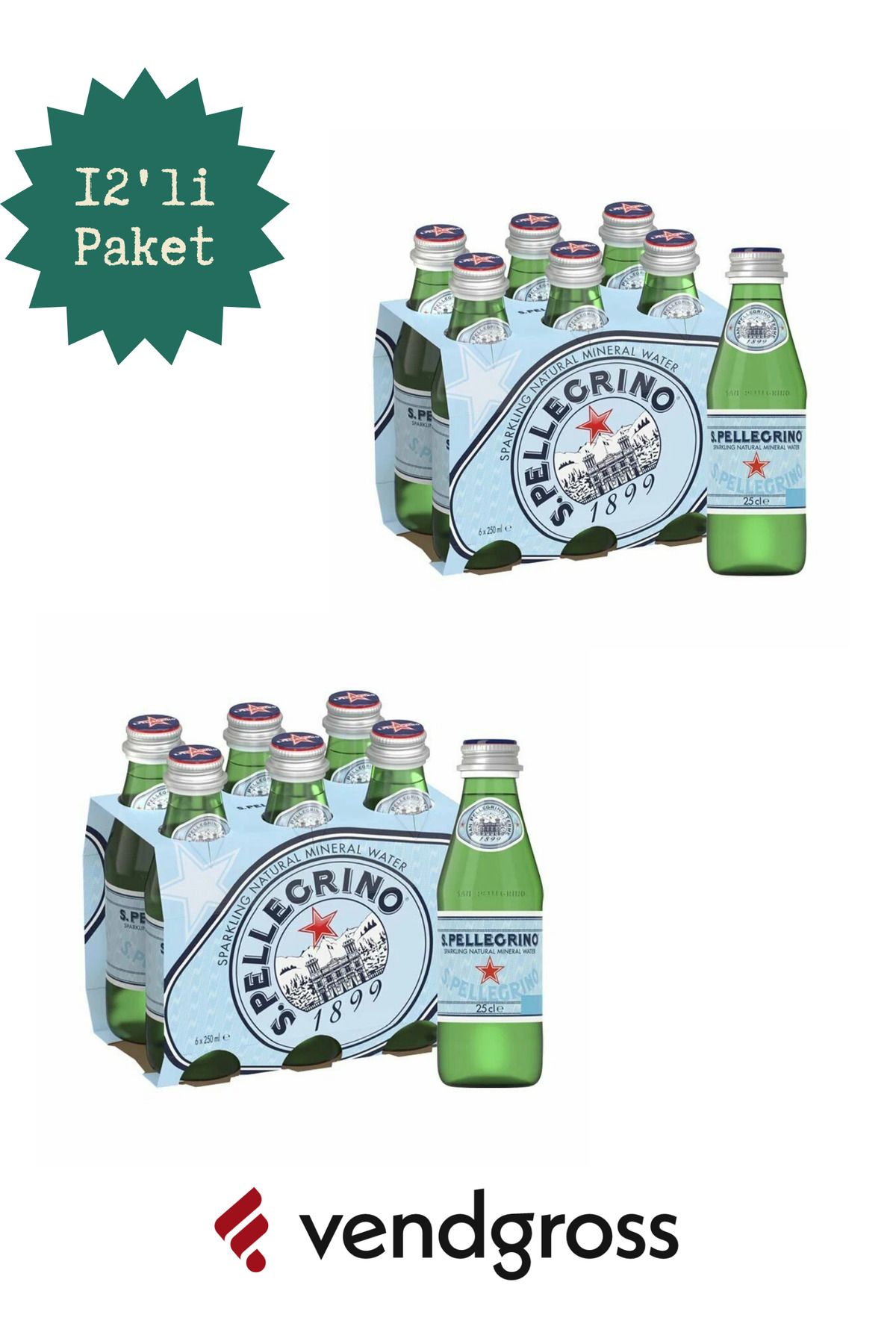 San Pellegrino Doğal Minarelli Su 12'li Paket