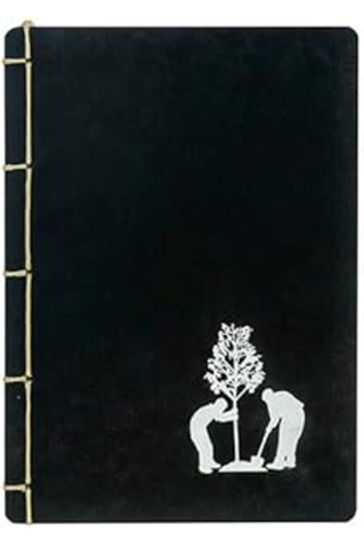 NETWORK ART gugarwood El Emeği Özel Tasarım Kapaklı Defter (Siyah Kapak Tasarım)