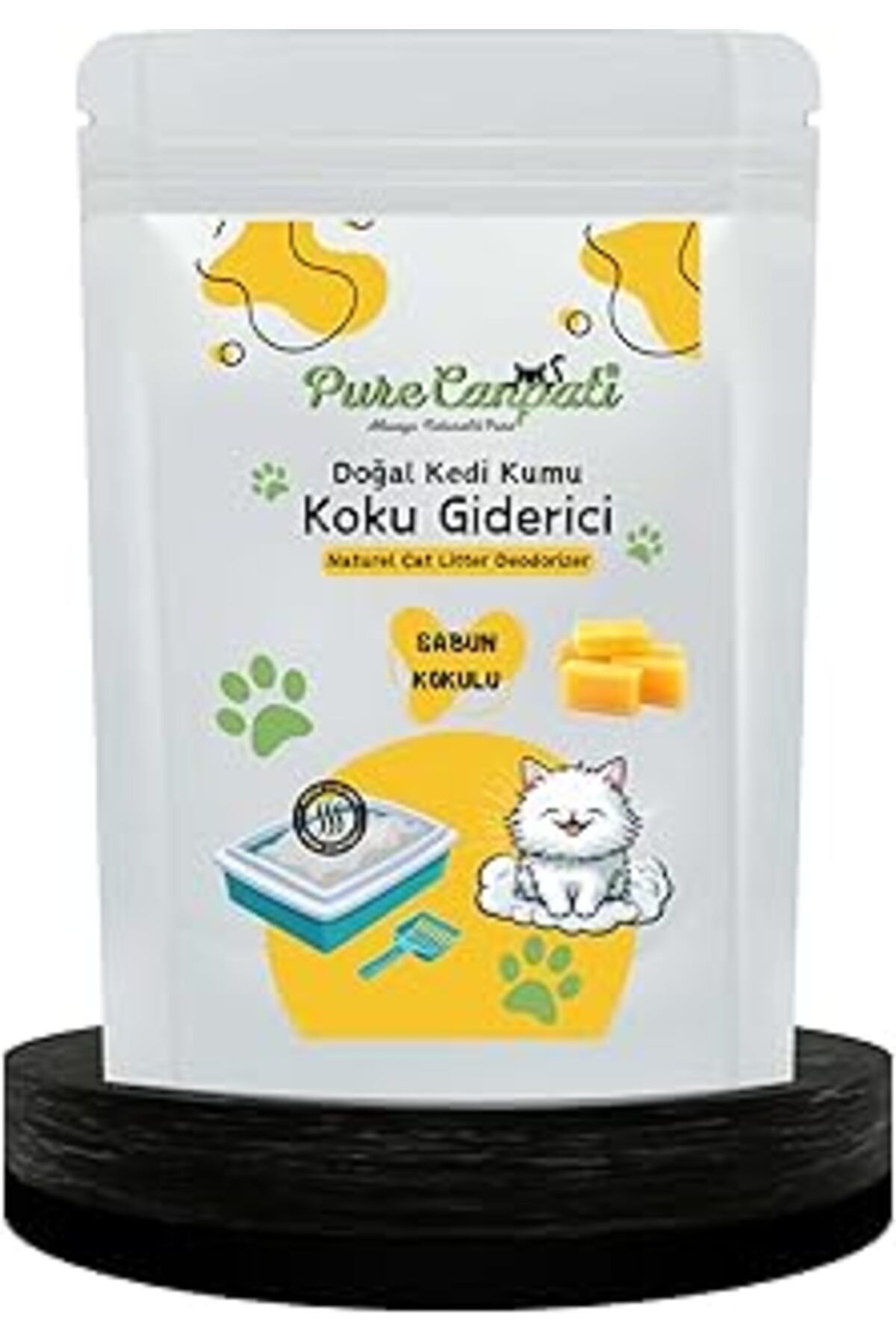 TBSProjects Purecanpati Kedi Kumu Koku Giderici- Kötü Kokuları Giderir - Doğal Koku Giderici - Marsilya Sabun K