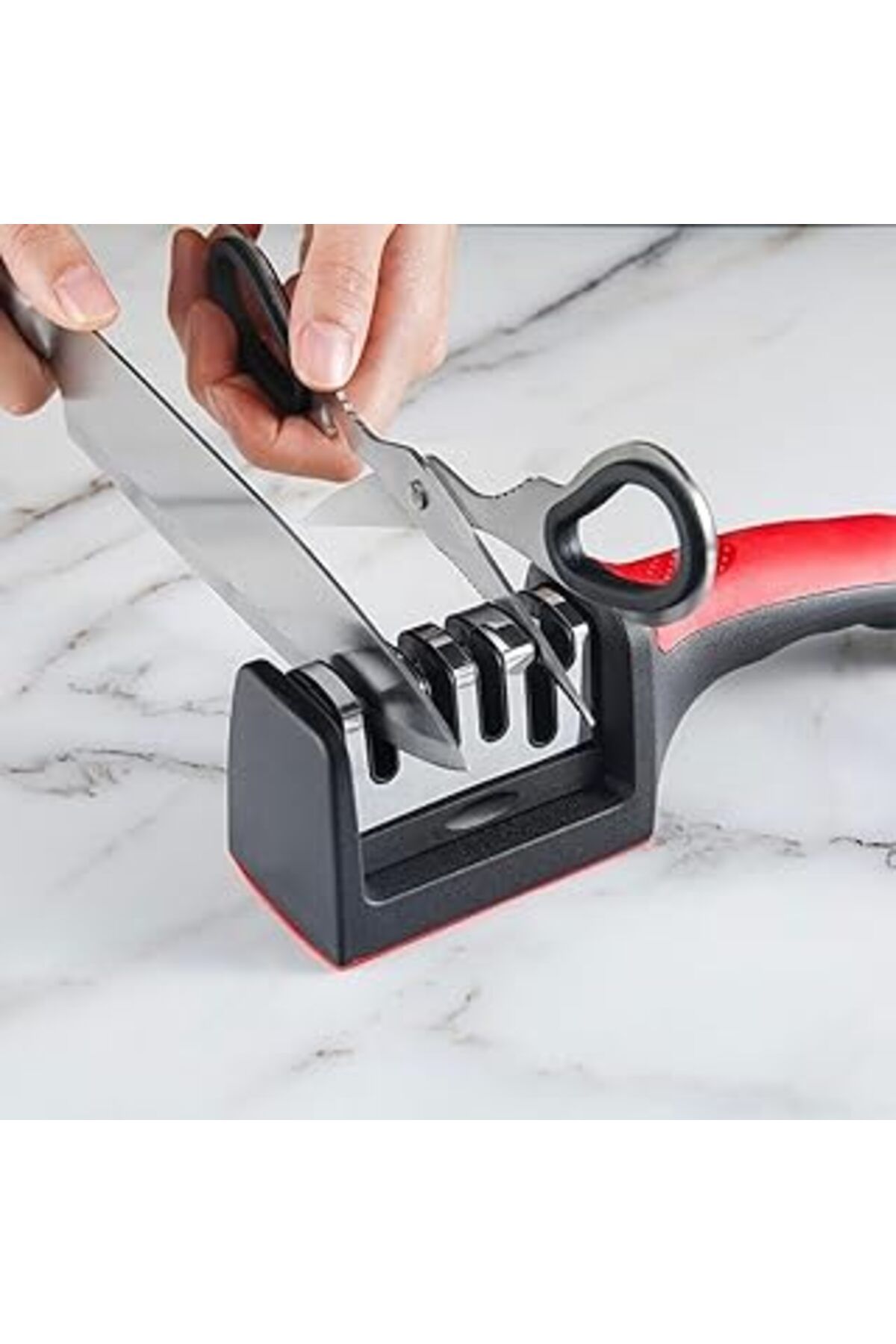 Hepta Collection Outdoor Outlet 4 Aşamaları Kaymaz Taban Hızlı Bıçak Makas Bileme Aracı