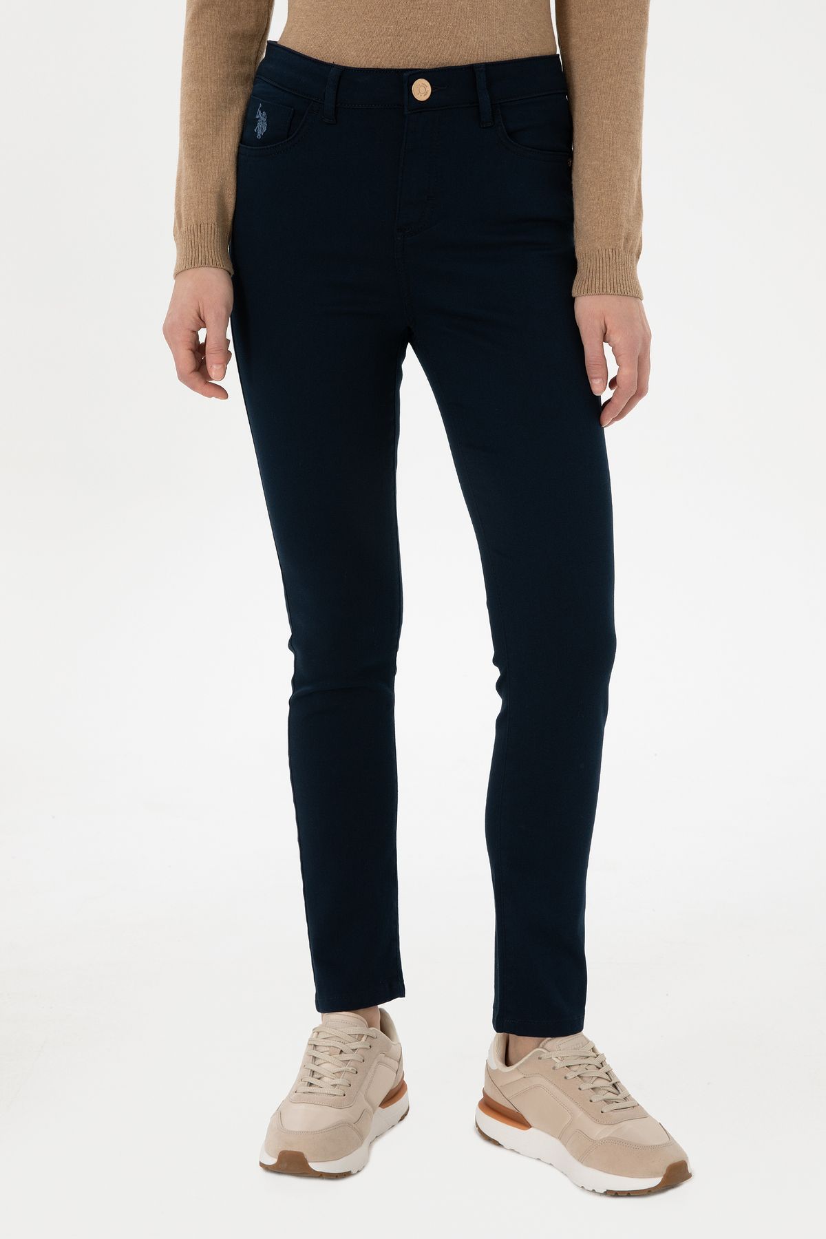 U.S. Polo Assn. U.S POLO ASSN. Kadın Kanvas Pantolon