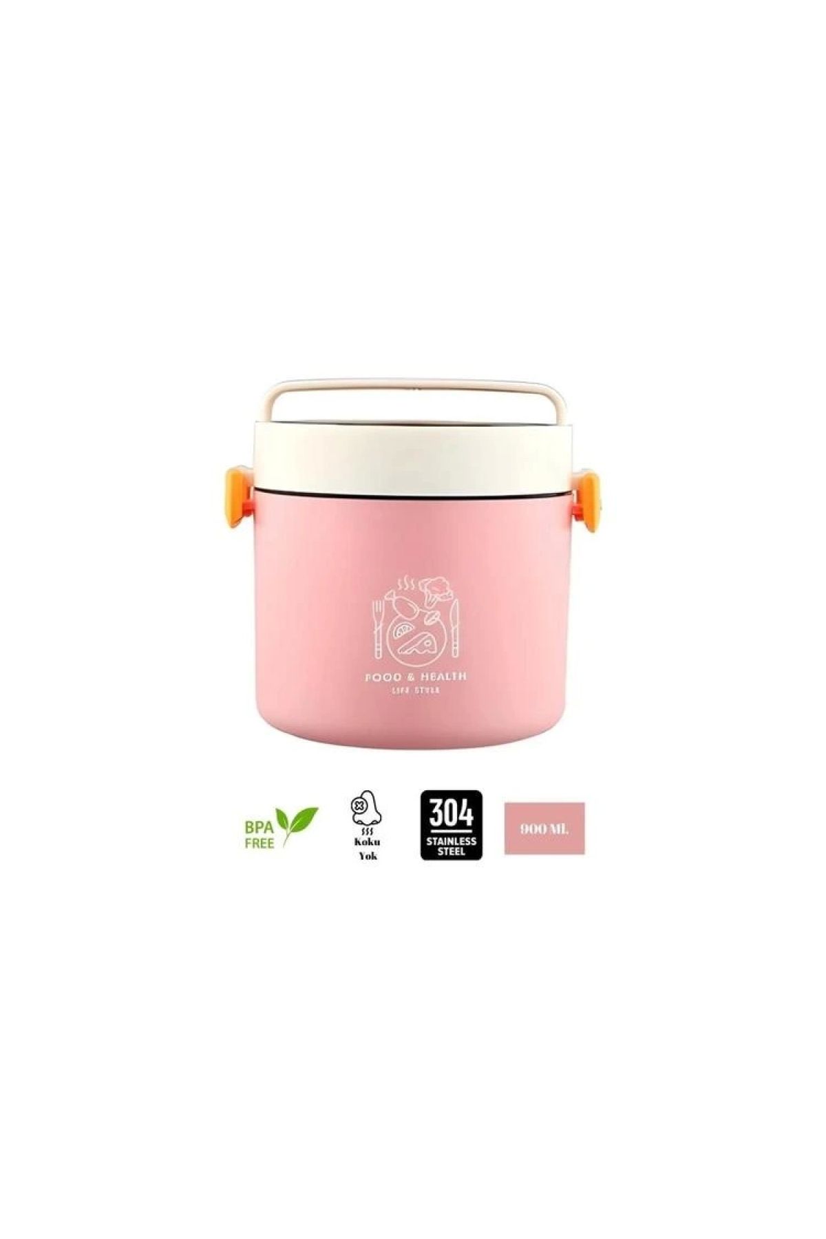 Vagonlife VAGONLİFE ÇELİK YEMEK KABI TEK BÖLMELİ 900 ML - LUNCH BOX  XC-543