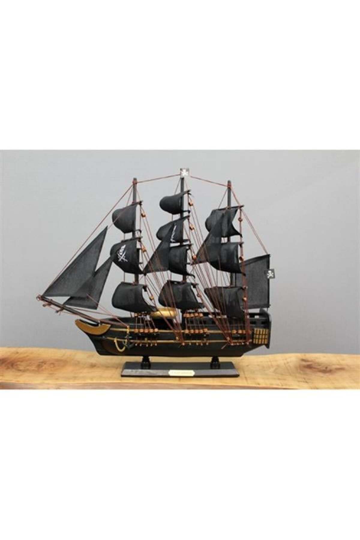 Pİ GLOBAL Ahşap Korsan Gemisi 38X45 Cm