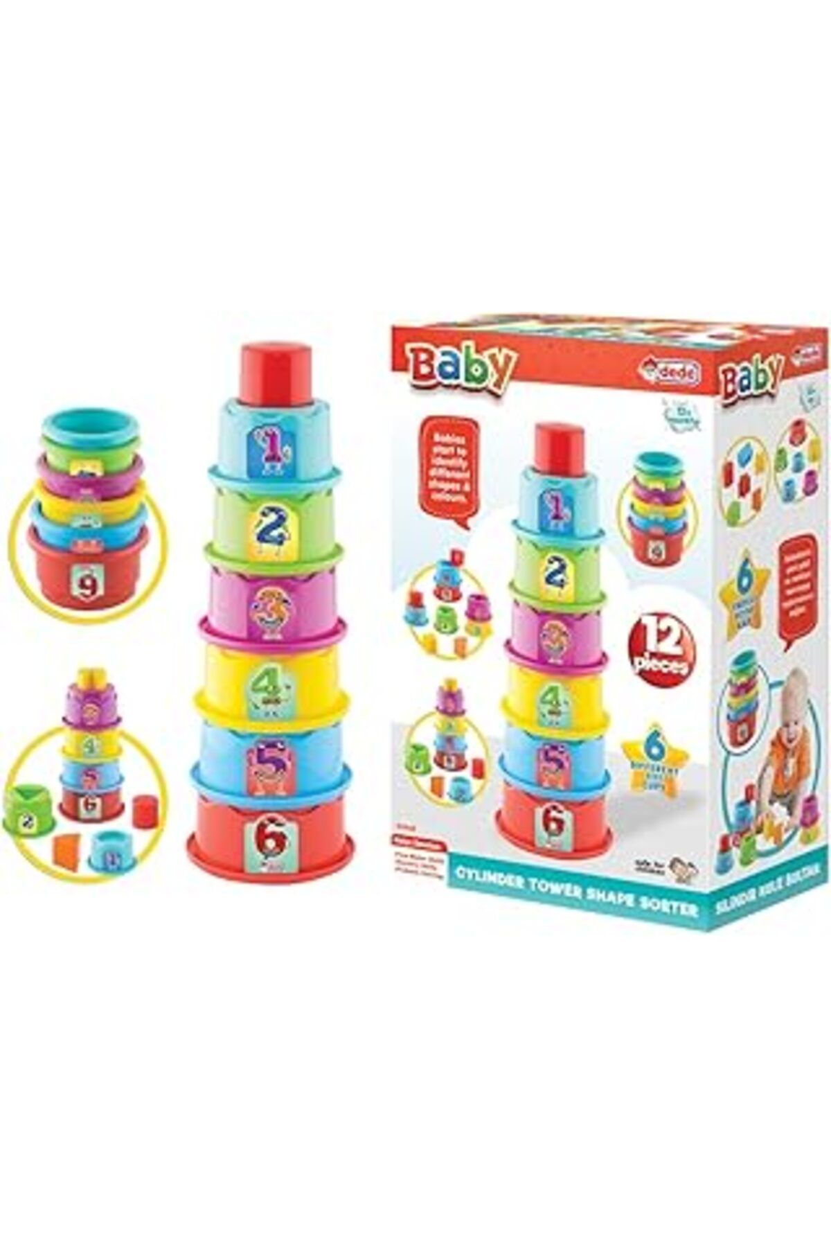 robotrend Dede Baby Silindir Kule Bultak