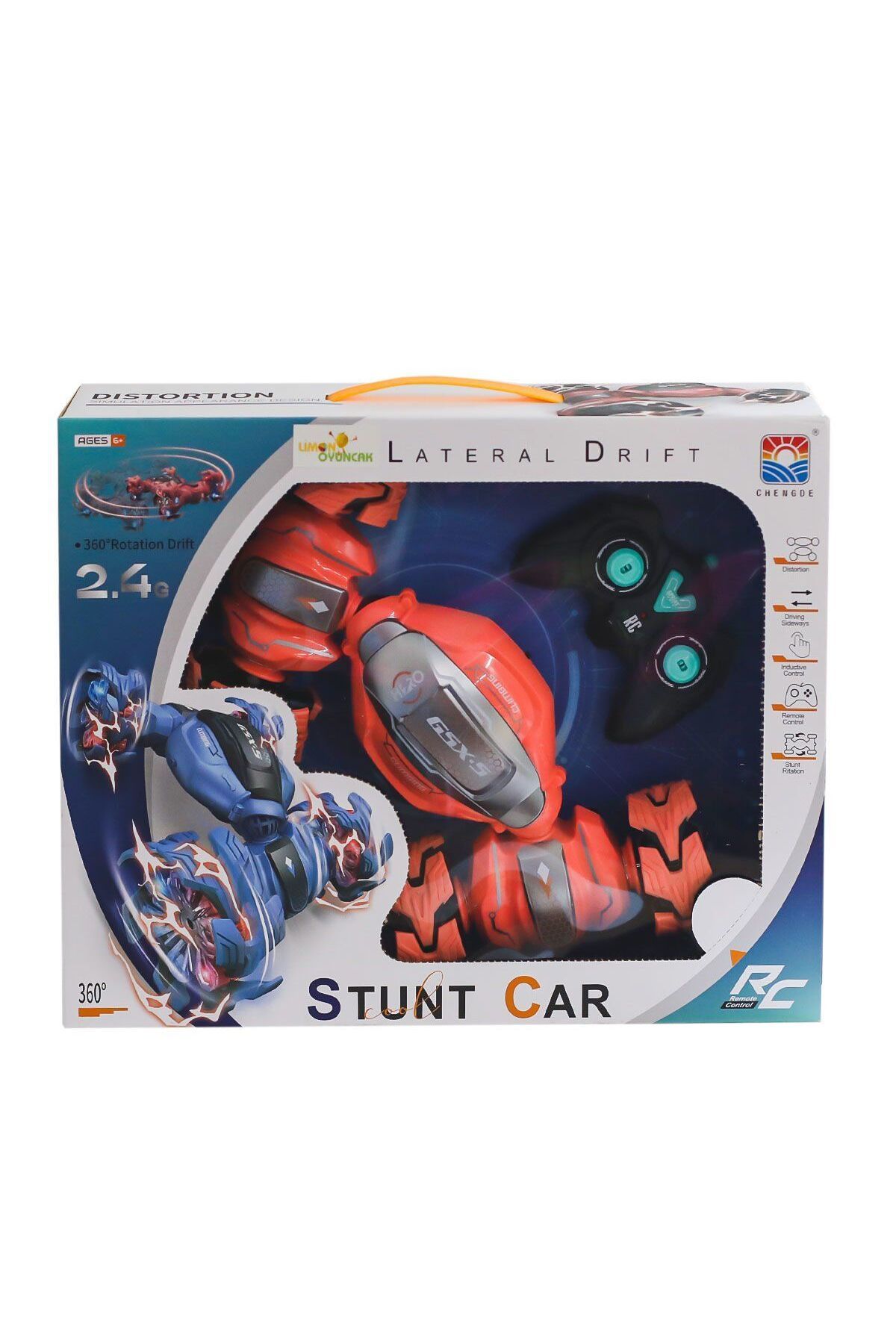 Easy Tedarik TJ012 Kumandalı Şarjlı Çılgın Araba -Limon Oyuncak