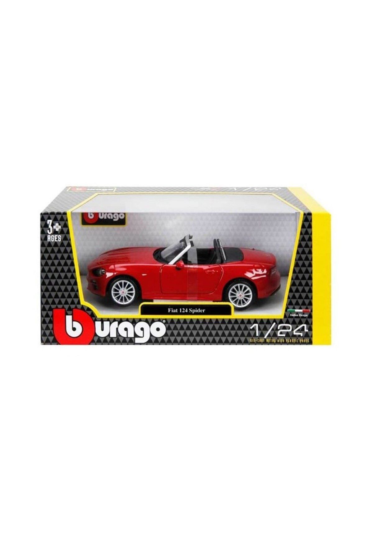 Easy Tedarik 21083 Burago 1:24 Fiat 124 Spider Model Araba