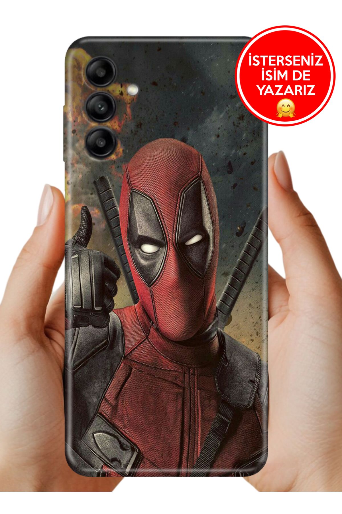 Cekuonline Samsung Galaxy M34 Kılıf FullCover Resimli Desenli Silikon D Pool Fragman