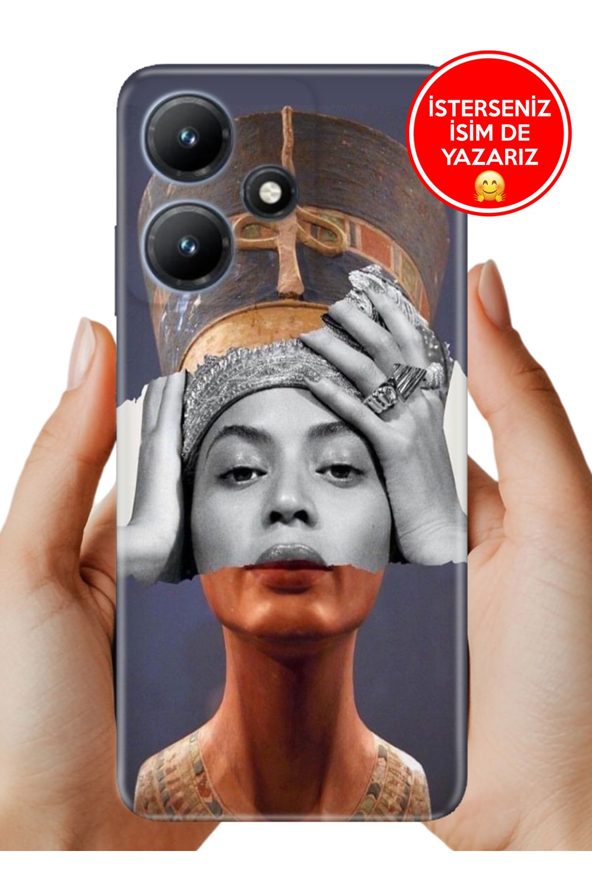 Cekuonline İnfinix Hot 30i x669 Kılıf UvBaskı Özel-Tasarım Silikon Art-Beyonce