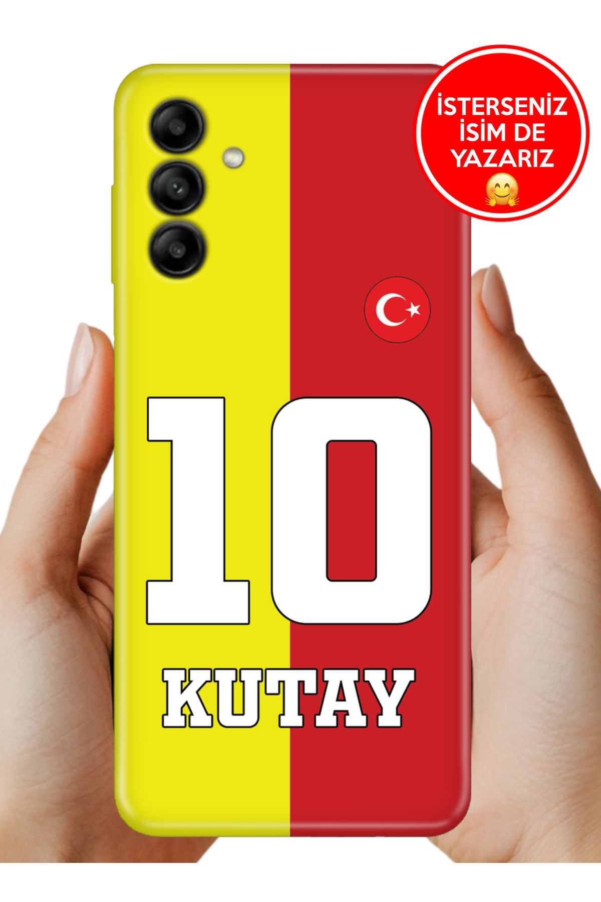 Cekuonline Samsung Galaxy M34 Kılıf Kişiye Özel İsim Yazılı Forma Tasarım Silikon Parçalı