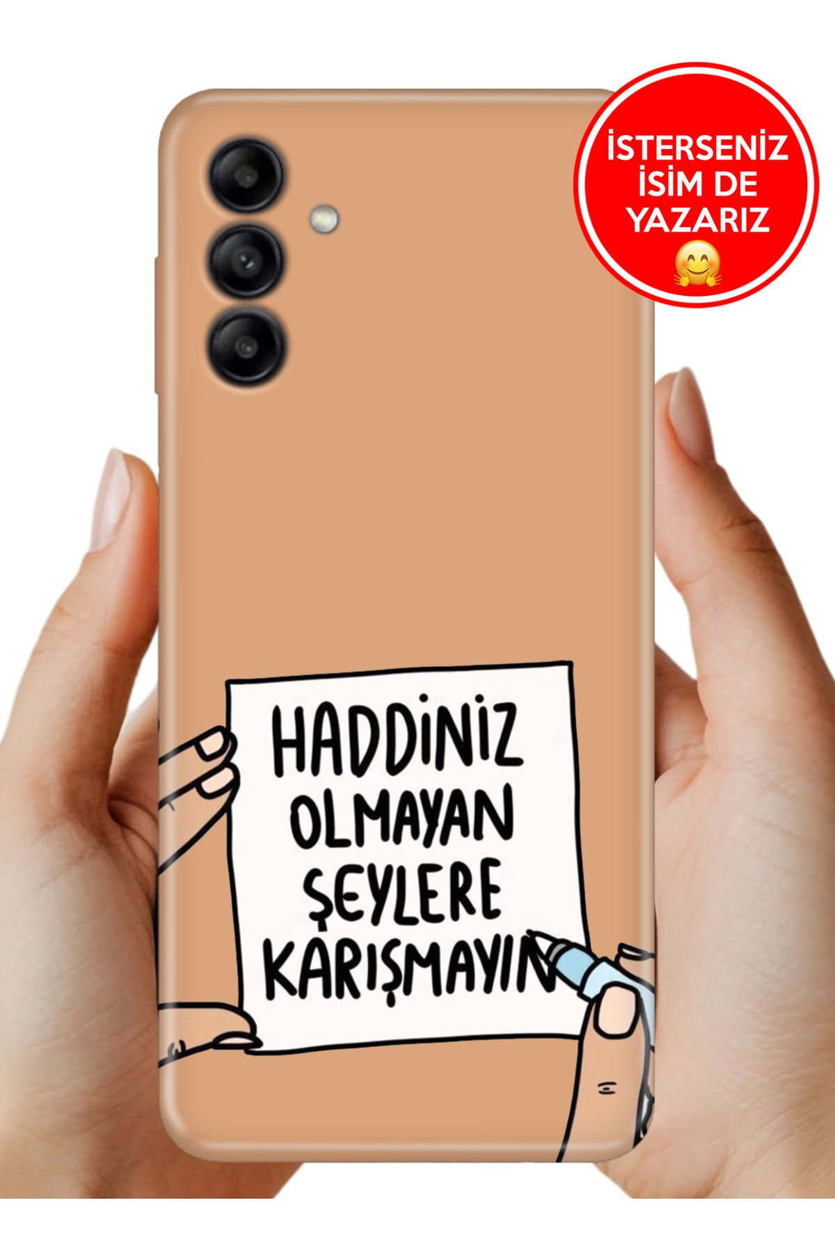 Cekuonline Samsung Galaxy A34 Kılıf 0.35 mm Resimli Silikon Karışmayın