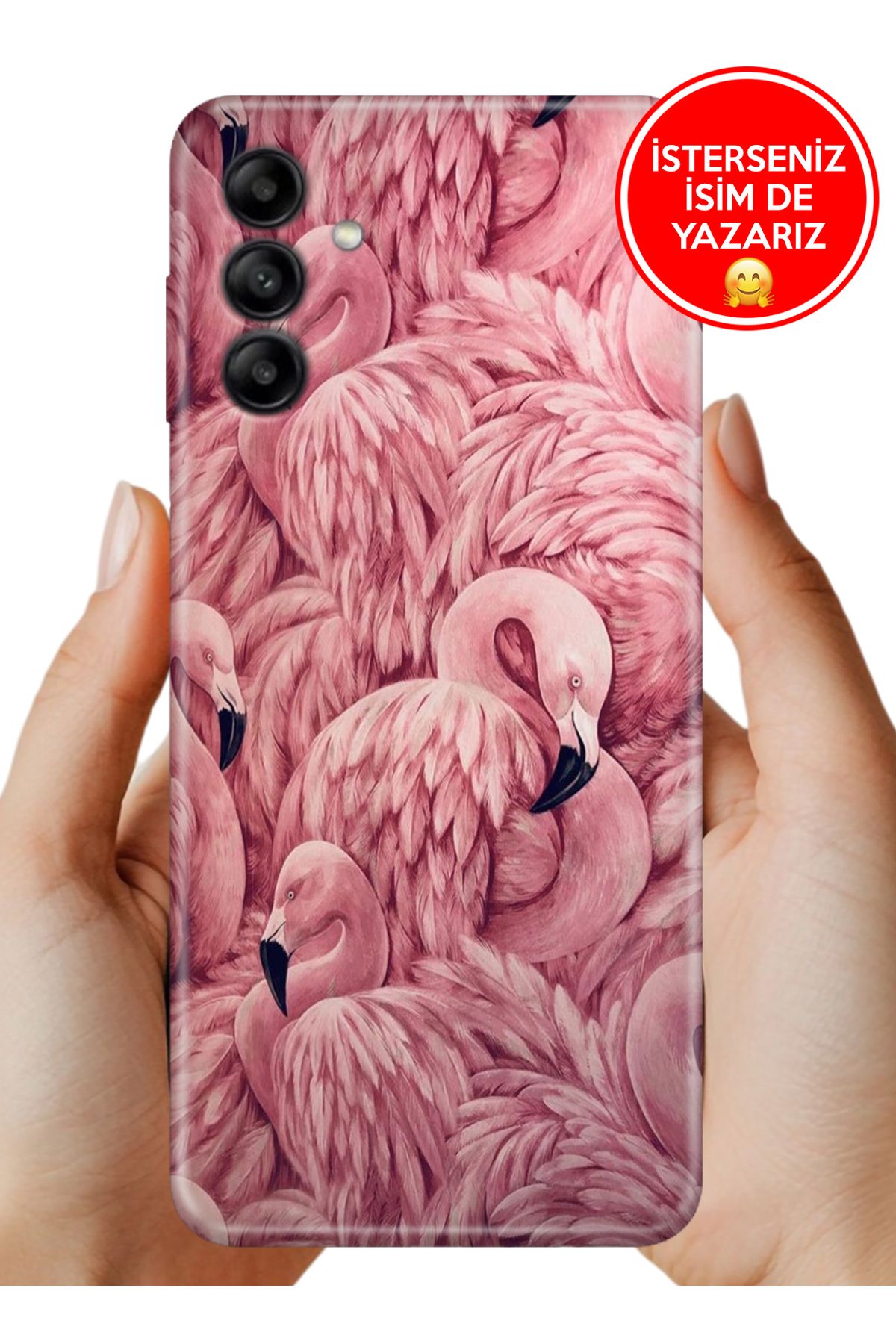 Cekuonline Samsung Galaxy A16 Kılıf Flamingo Pattern