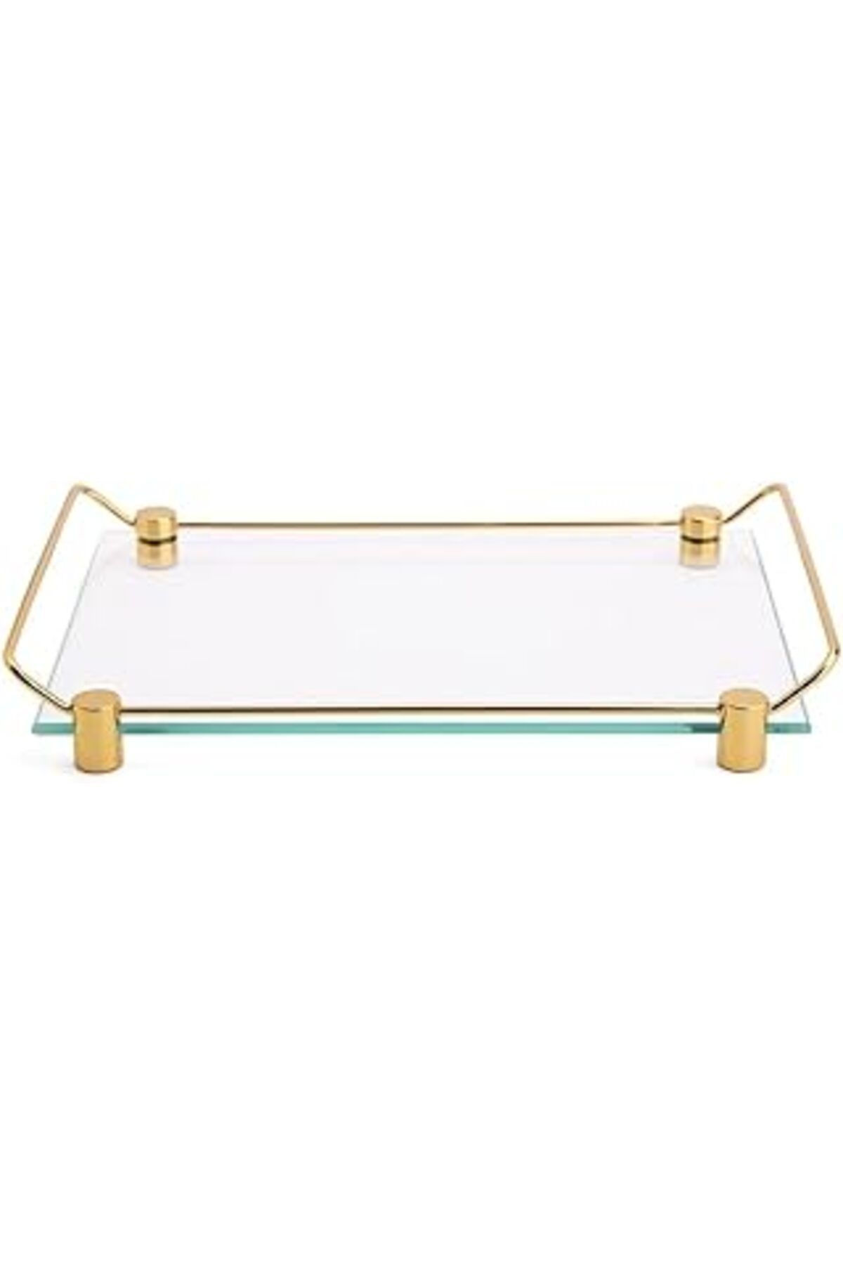 Mu Art System Banyo Tepsisi Cam/Altın 36X209X313 Mm