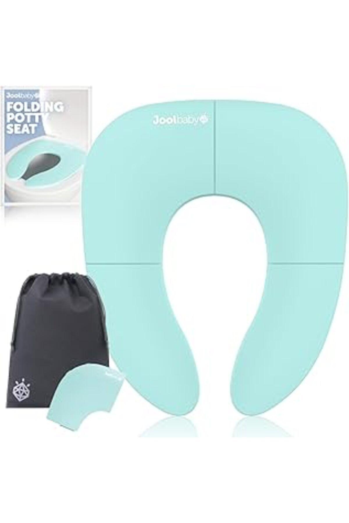 Mu Art Ahşap Jool Baby Products Bebek Katlanır Seyahat Lazımlık Oturağı, Küçük Çocuklar Için, Yuvarlak Ve Oval T