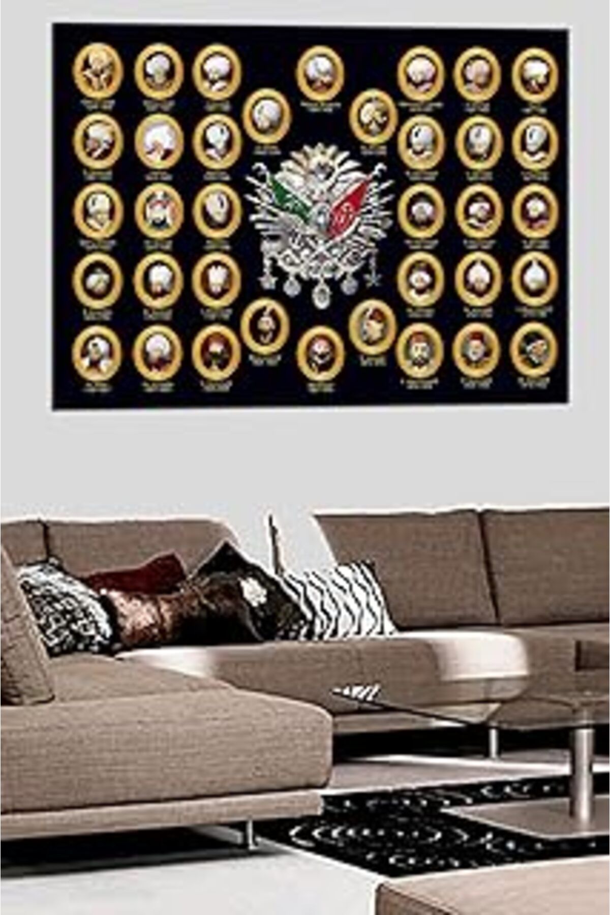 Hepta Collection Osmanlı Padişahları Osmanlı Arması 50X70 No-6973