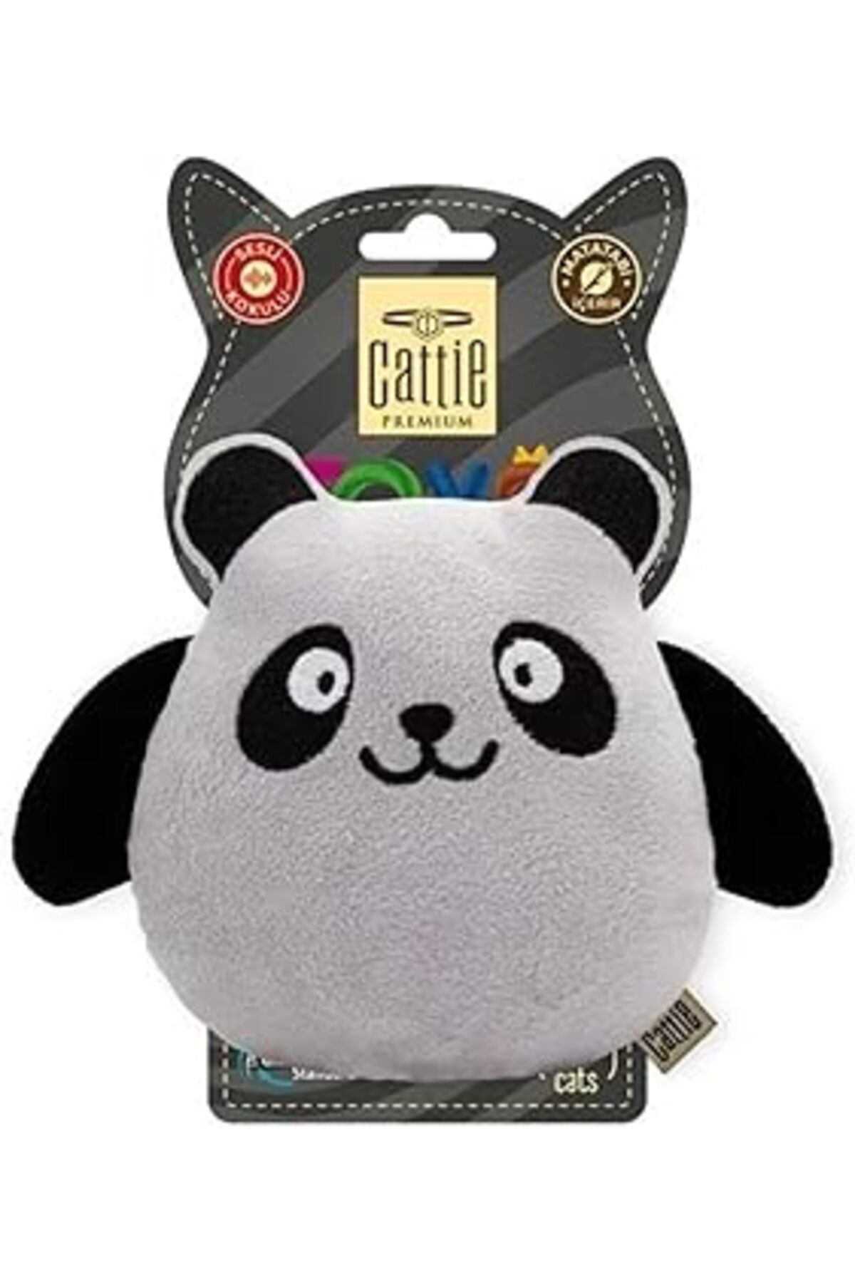 robotrend Cattie Matatabi İçerikli Oyuncağı Peluş Panda 15 Cm