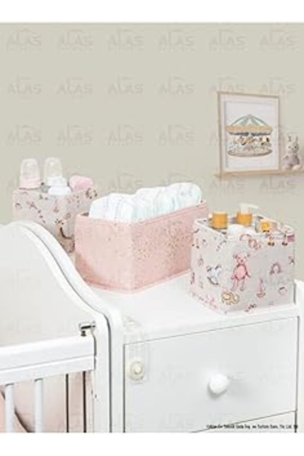 Hepta Collection Popiço Baby 3'lu Cekmece Duzenleyici (PEMBE)