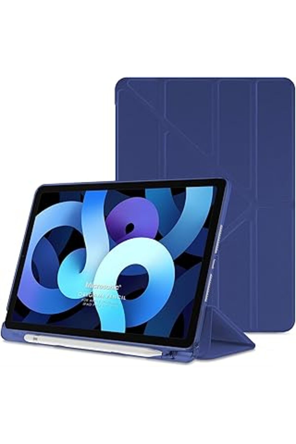 robotrend Microsonic Apple Ipad Air 5.Nesil 2022 Için Kılıf (A2588-A2589-A2591) Origami Pencil Lacivert [Ipad