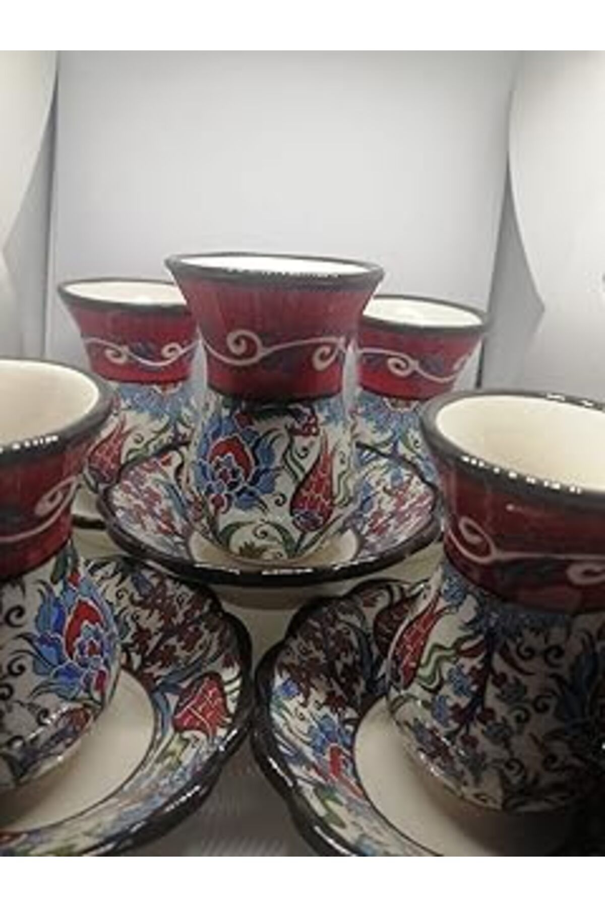 Karachil 6'Lı Çini Çay Takımı