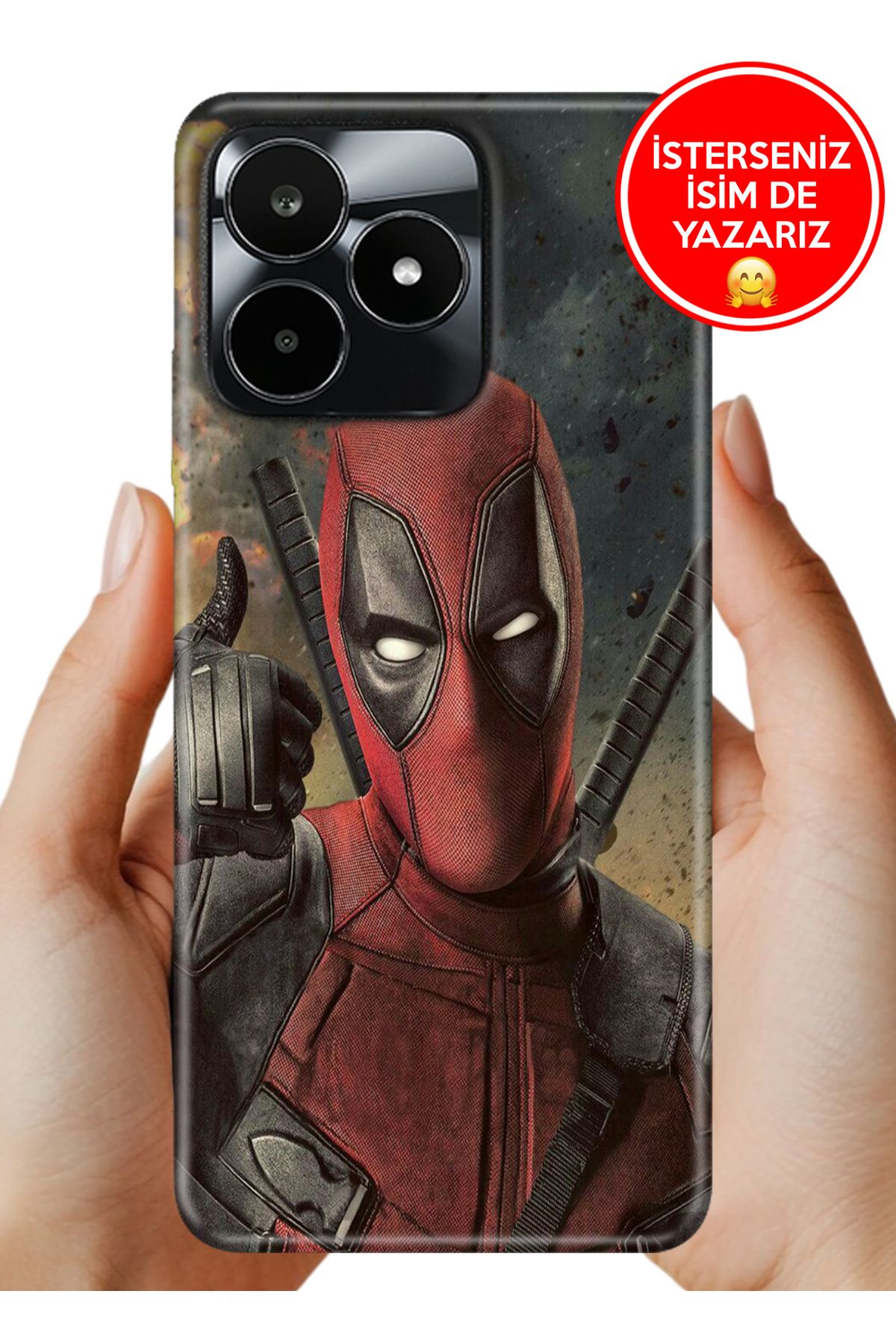 realme C53 Kılıf FullCover Resimli Desenli Silikon D Pool Fragman