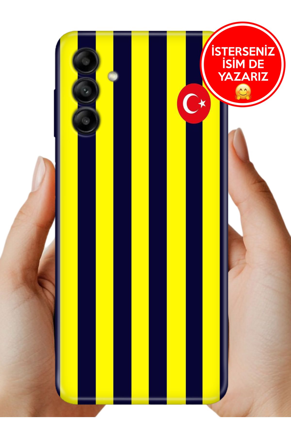 Cekuonline Samsung Galaxy M55 Kılıf FullCover Resimli Desenli Silikon Çubuklu-Forma