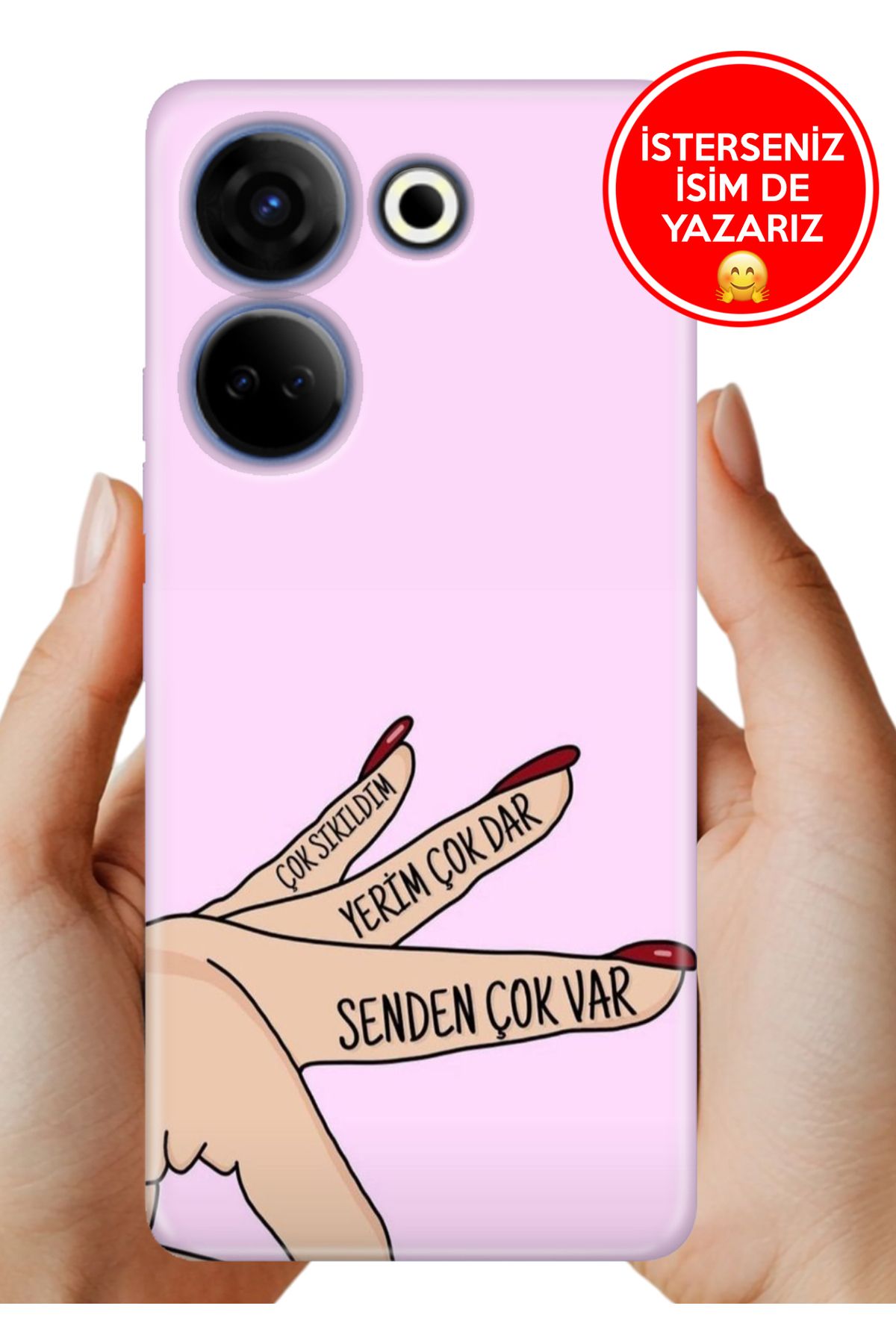 TECNO Camon 20 Pro 4G Kılıf Tam Rubber Esnek Silikon Full Koruma Senden Çok Var