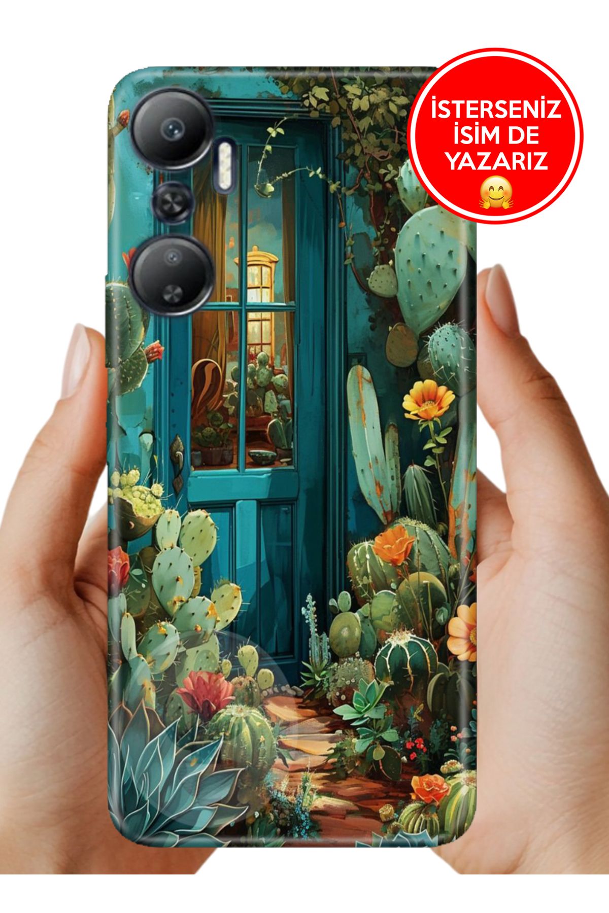Cekuonline İnfinix Hot 20 Kılıf UvBaskı Özel-Tasarım Silikon Arizona Texas
