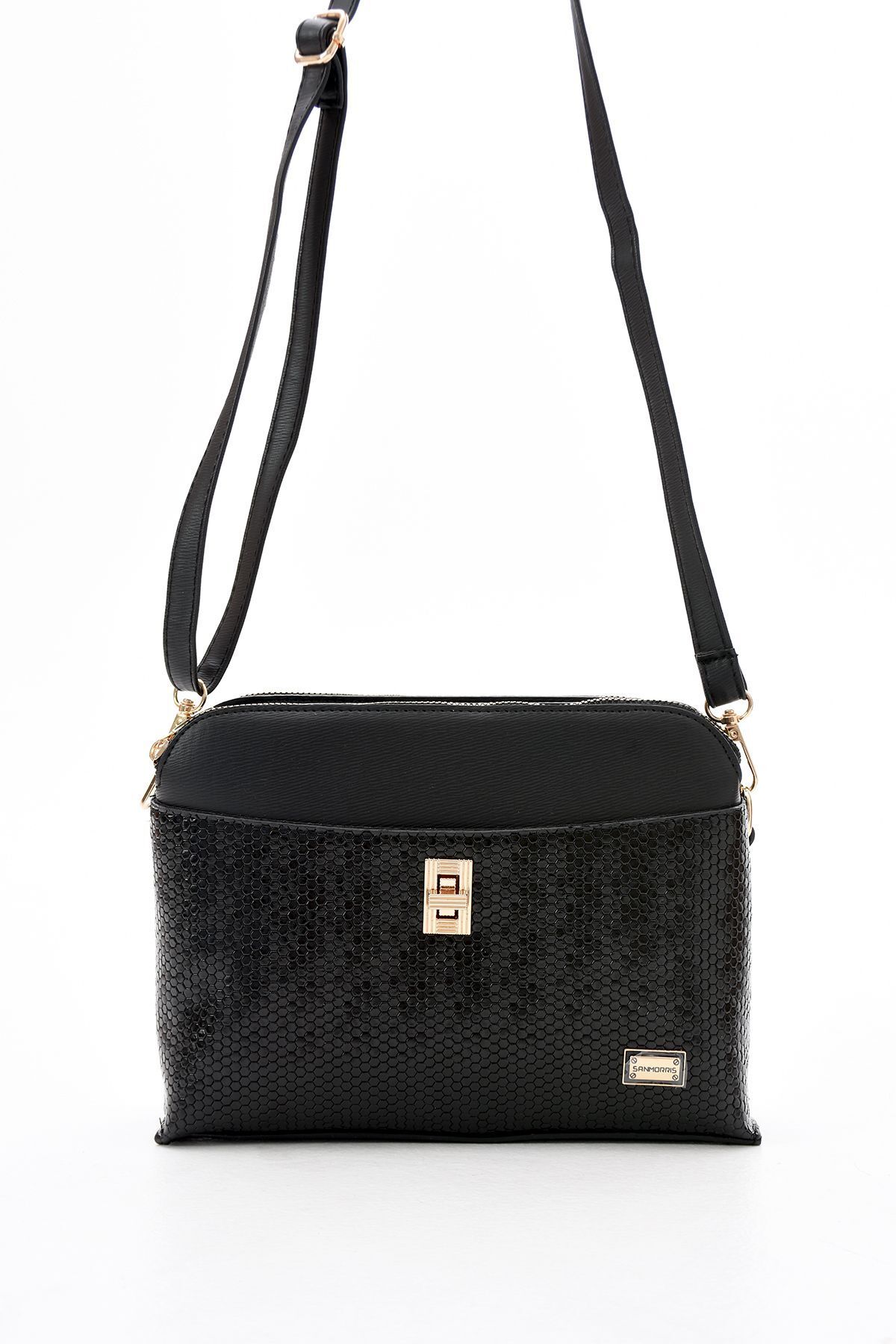 H&D COLLECTİON-4 Compartment Lined Long Strap Crossbody and Shoulder Bag 1409 5