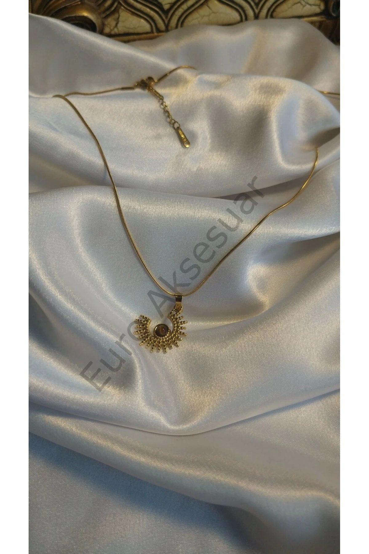 stainless steell-Steel Sun Necklace 3