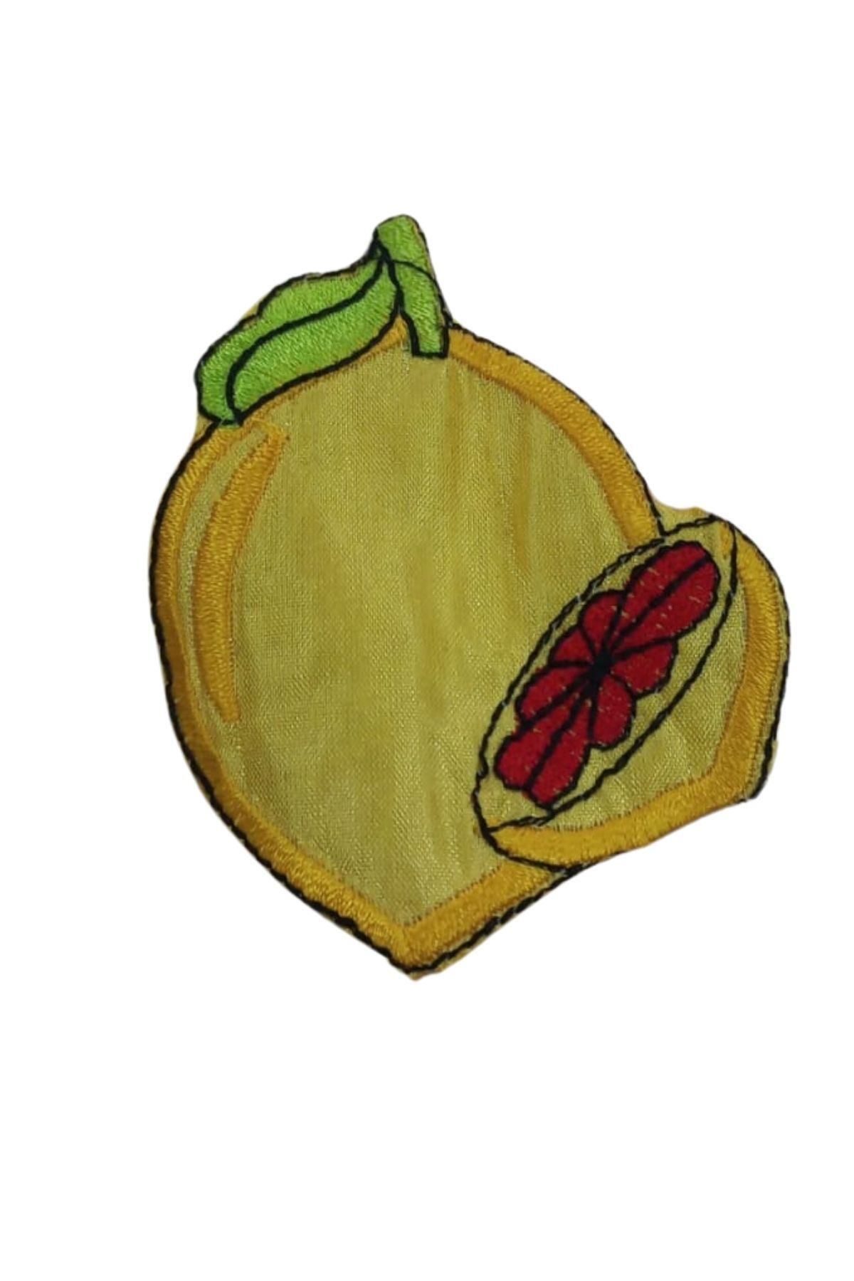 OK AKSESUAR Aplike Ütü İle Yapışan Limon Desen