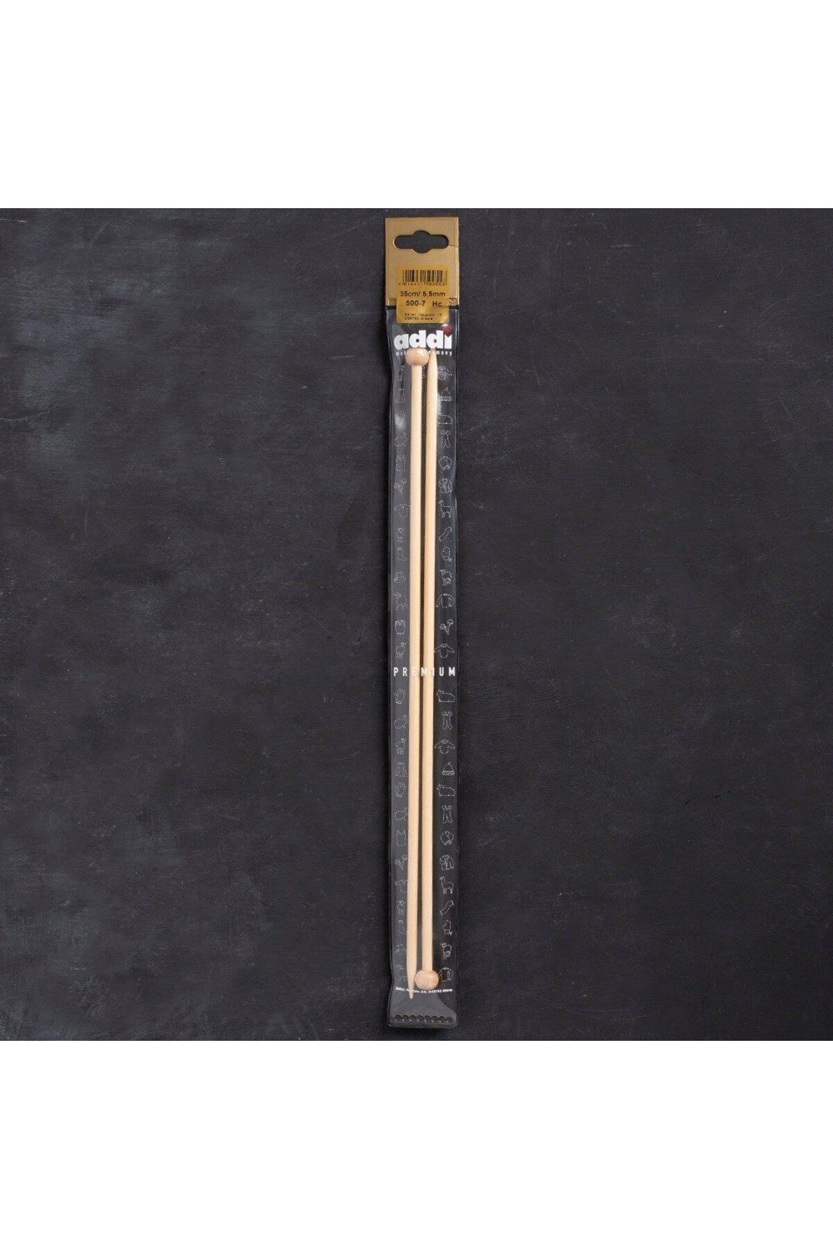 Nurum E Tİcaret Addi Bambus 5,5mm 35cm Bambu Örgü Şişi - 500-7