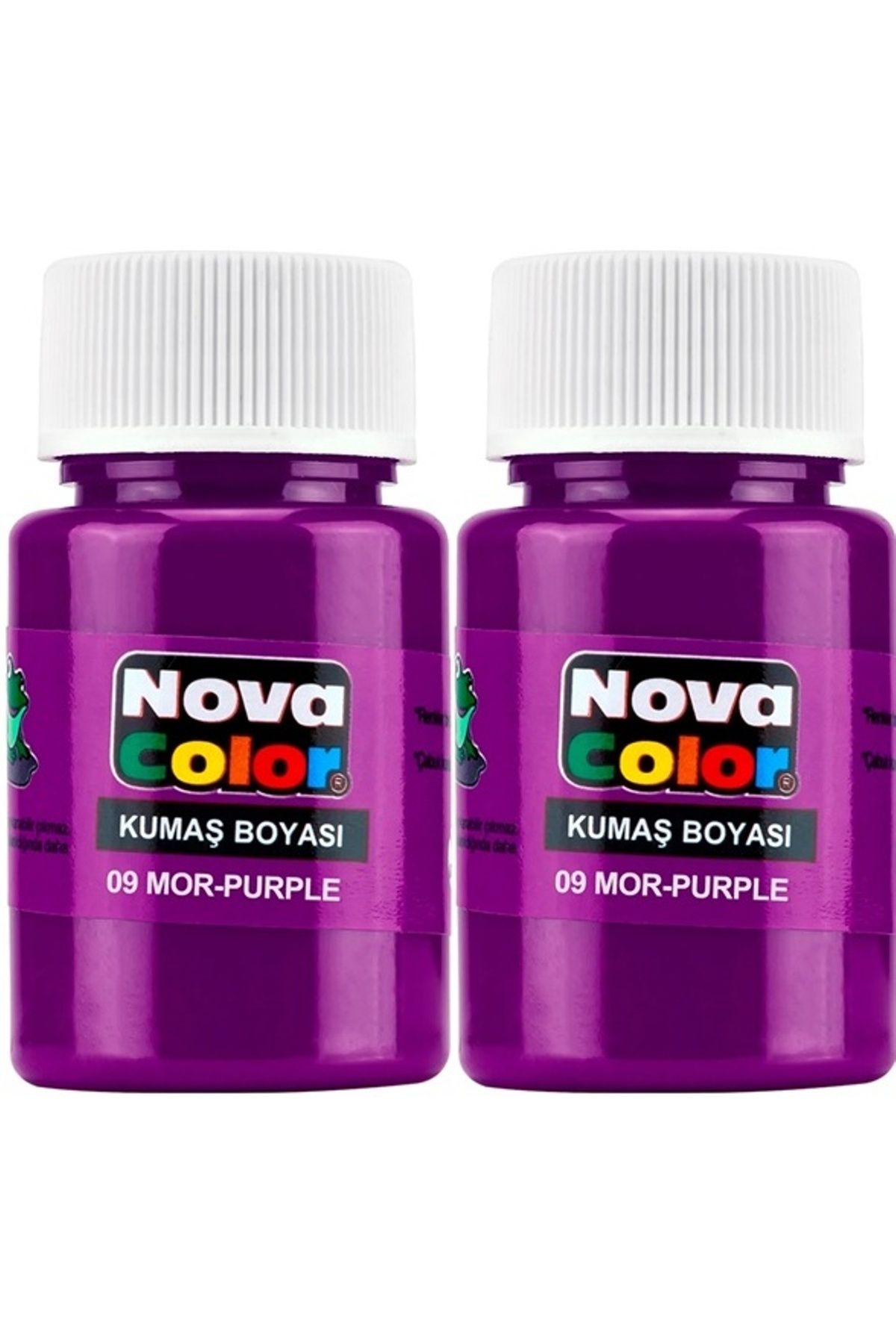 Modellino 2'li Nova Color Şişe Kumaş Boyası Forma Tişört Tekstil Çanta Ayakkabı Boyası Renk Seçenekli 30ml