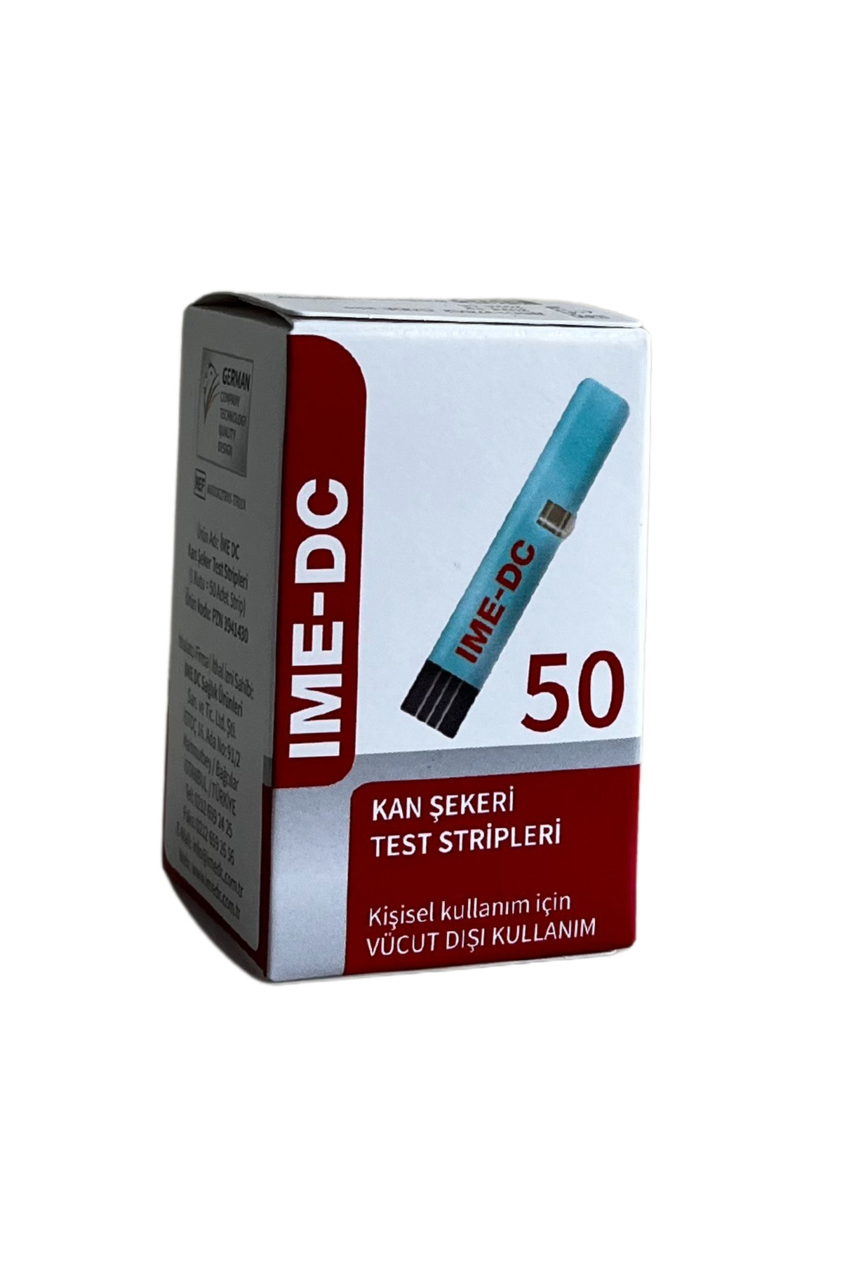 KENTCARE Şeker Ölçüm Çubuğu 50 Adet