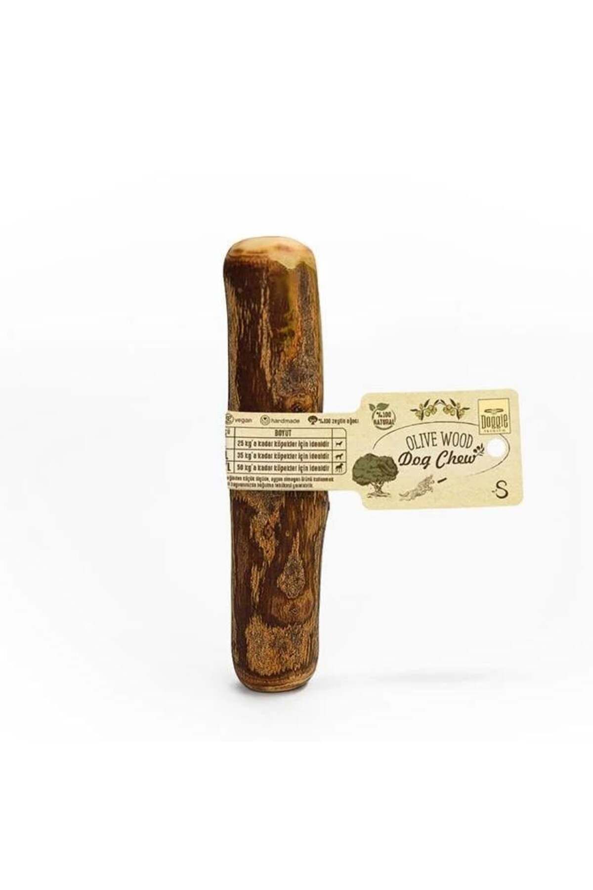 feifei Doğal Zeytin Ağacı Çiğnenebilen Köpek Oyuncağı S 14 X 2 Cm - 10 Kg