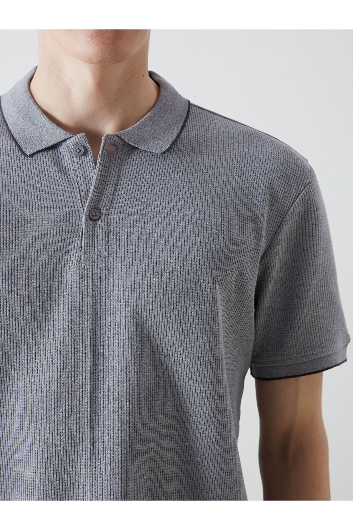 LC Waikiki-Νέα σεζόν Polo Collar Short Sleeve Pique Ανδρικό Tisort - S5IO95Z8 3