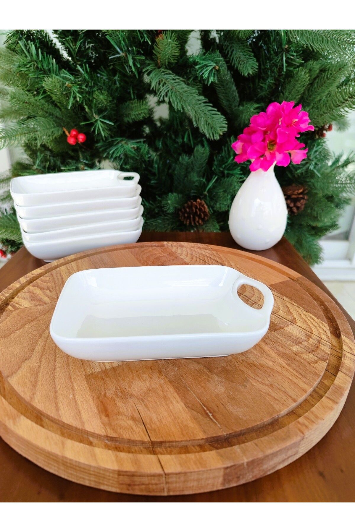 Madame Coco-Patıt Concepts Rectangular Sauce Bowl - 14.8 X 9.4 cm 6