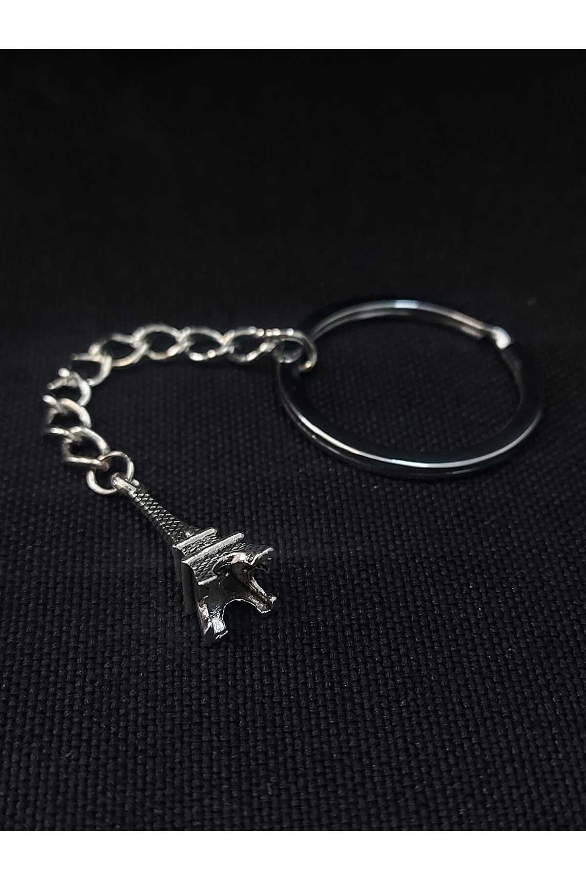 sarıyer silver-Eiffel Tower Figure Paris France Holiday Souvenir Themed History Symbol Steel Keychain 1