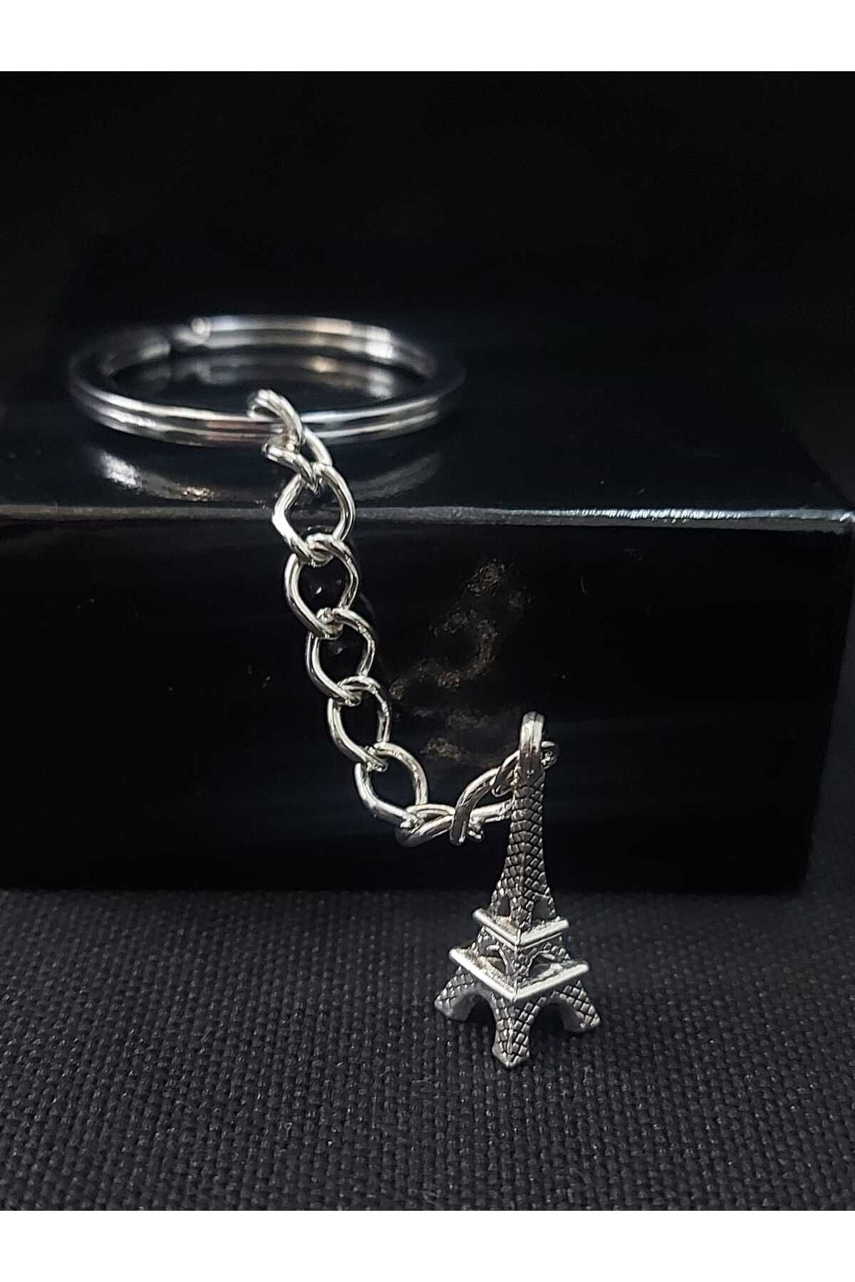 sarıyer silver-Eiffel Tower Figure Paris France Holiday Souvenir Themed History Symbol Steel Keychain 5