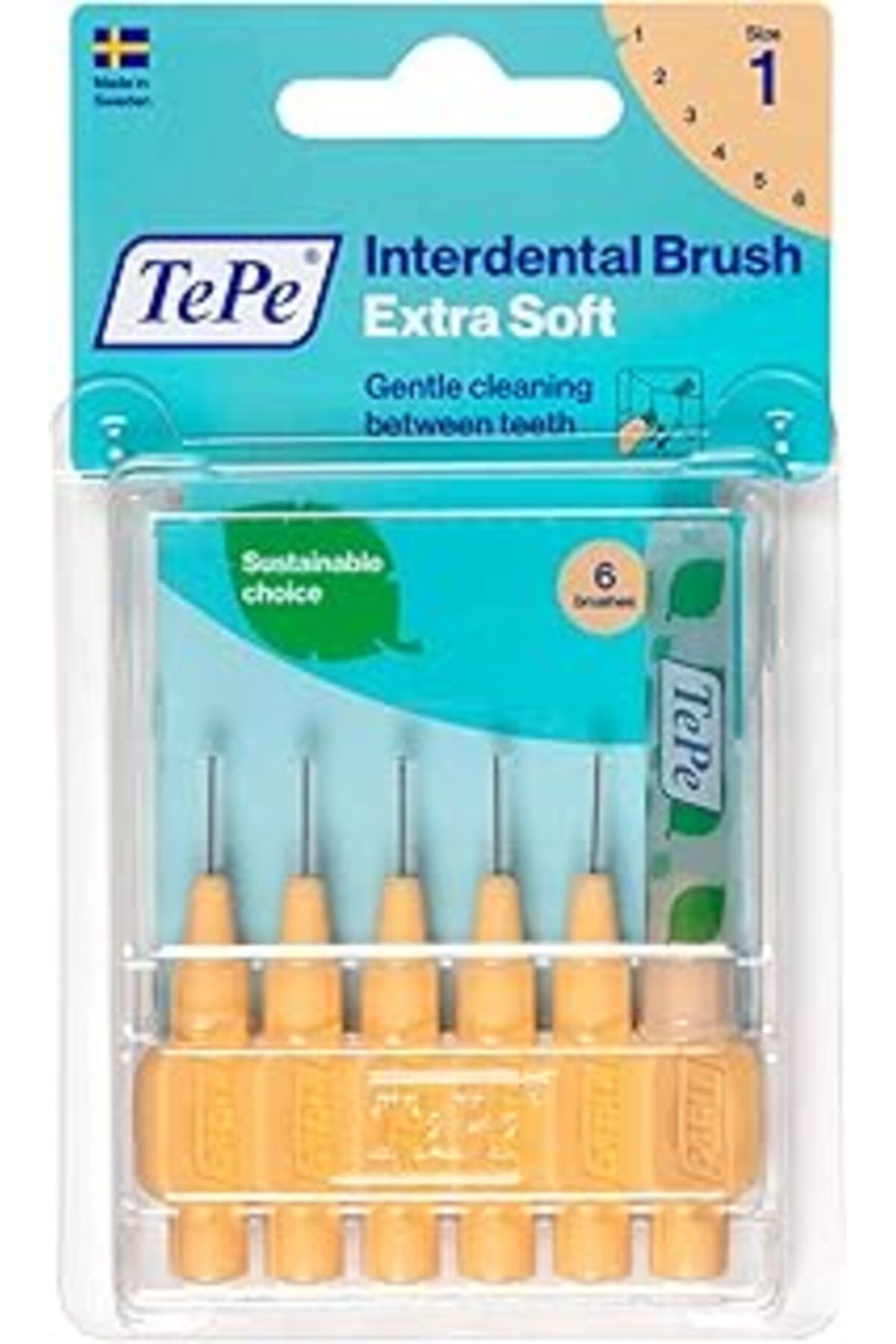 Pazarcan Tepe Blister X-Soft 0.45 Mm - Turuncu Diş Arayüz Fırçası (1X 6 Adet)