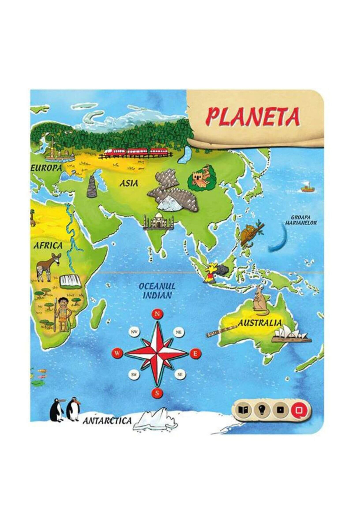 Raspundel Istetel , Διαδραστικό Βιβλίο, Παγκόσμιος Άτλας