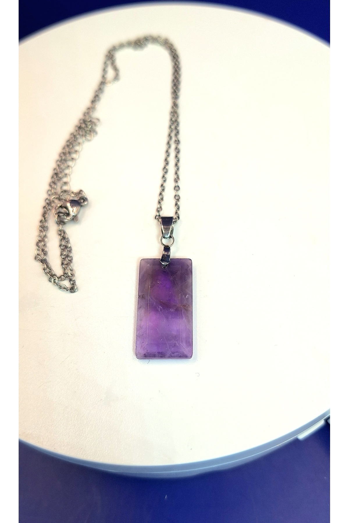 ERSOYDEMİRÖZDETAŞ-Amethyst Pendant 25X 13 Mm. 4