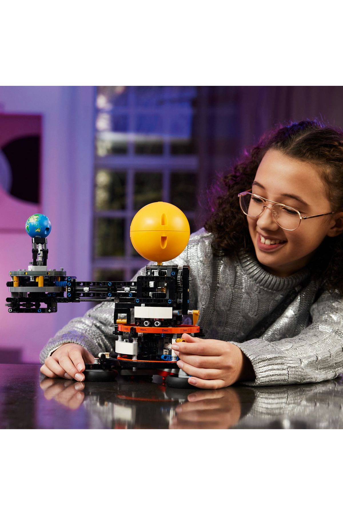LEGO-Technic 42179 Traiectoria Pământului și a Lunii - Set de construcție cu 526 de piese pentru vârste de la 10 ani în sus 4