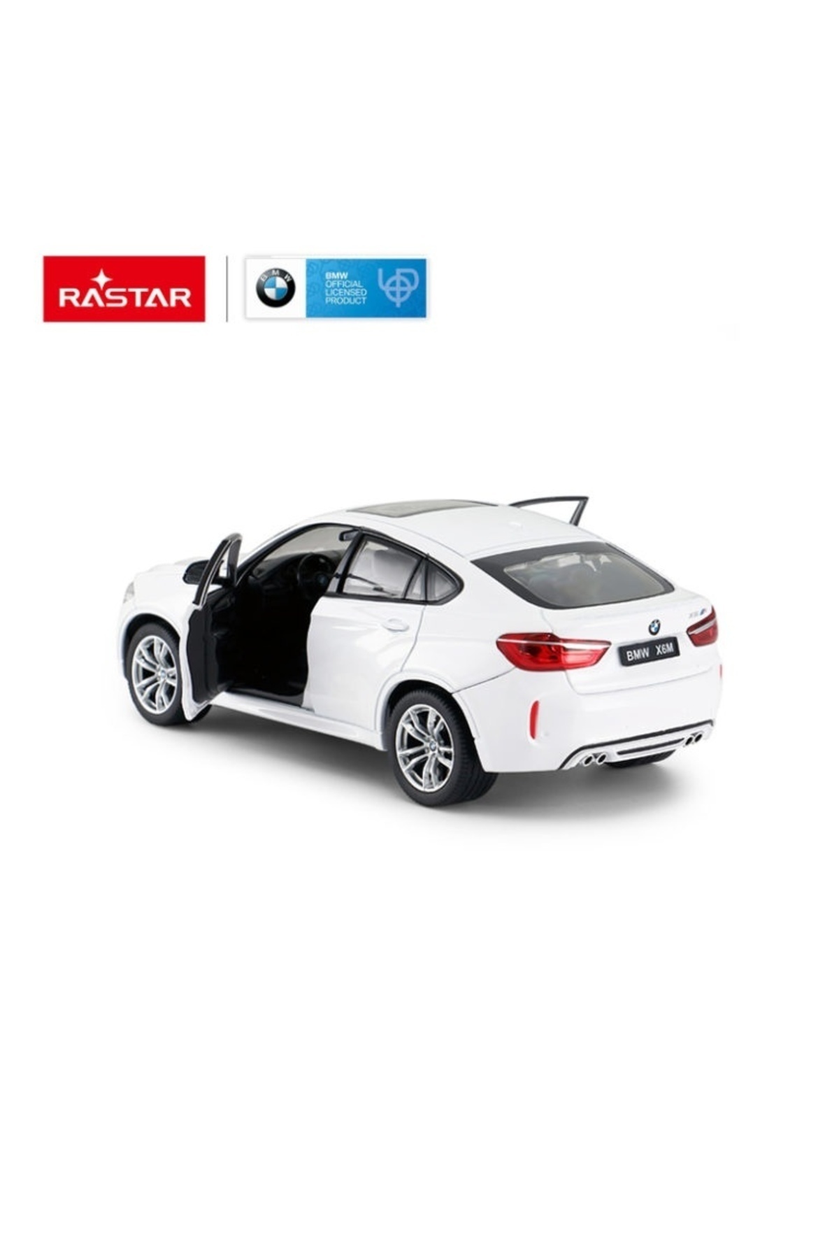 Rastar-Bmw X6m White Metal Car 1 To 24 Scale 3