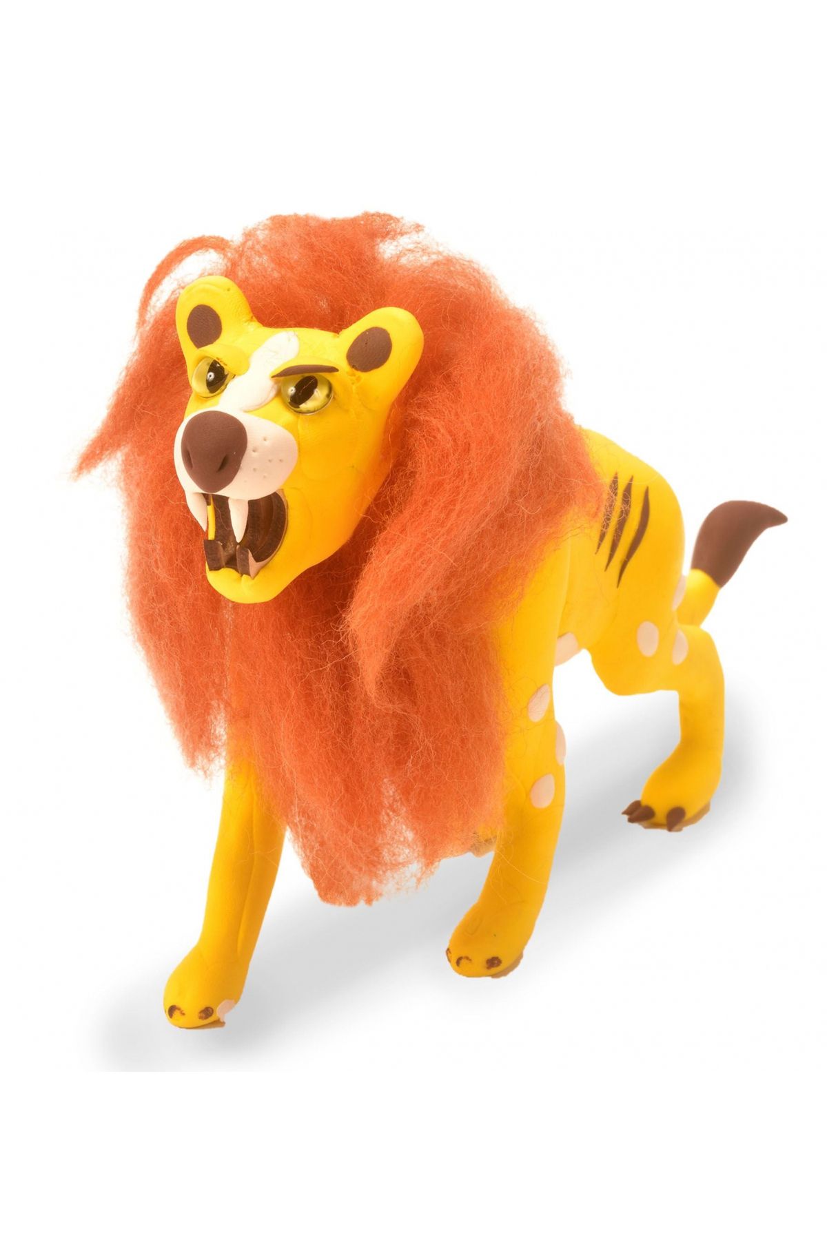 Kosmos Kids Leul Regele Junglei - Kit De Creatie Din Plastilina Si Lemn - One Size