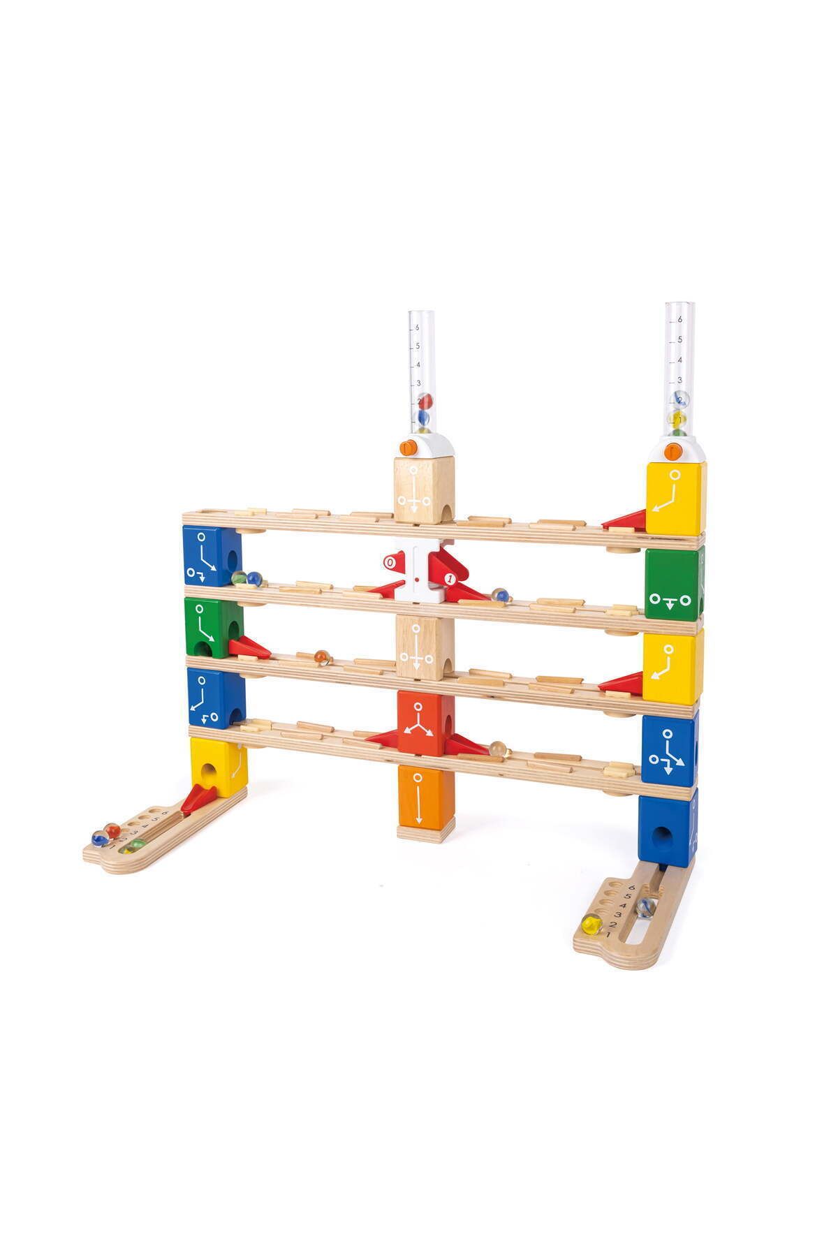 Hape-Quadrilla Children's Toy - Ball Circuit - Basic Coding Set (125 PIECES) 3