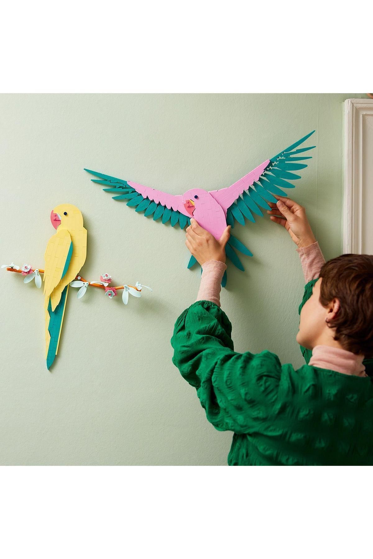LEGO-®   Colecția Art Fauna – Macaw Parrots 31211 - Kit de construcție pentru vârsta de 18 ani și peste (644 bucăți) 7
