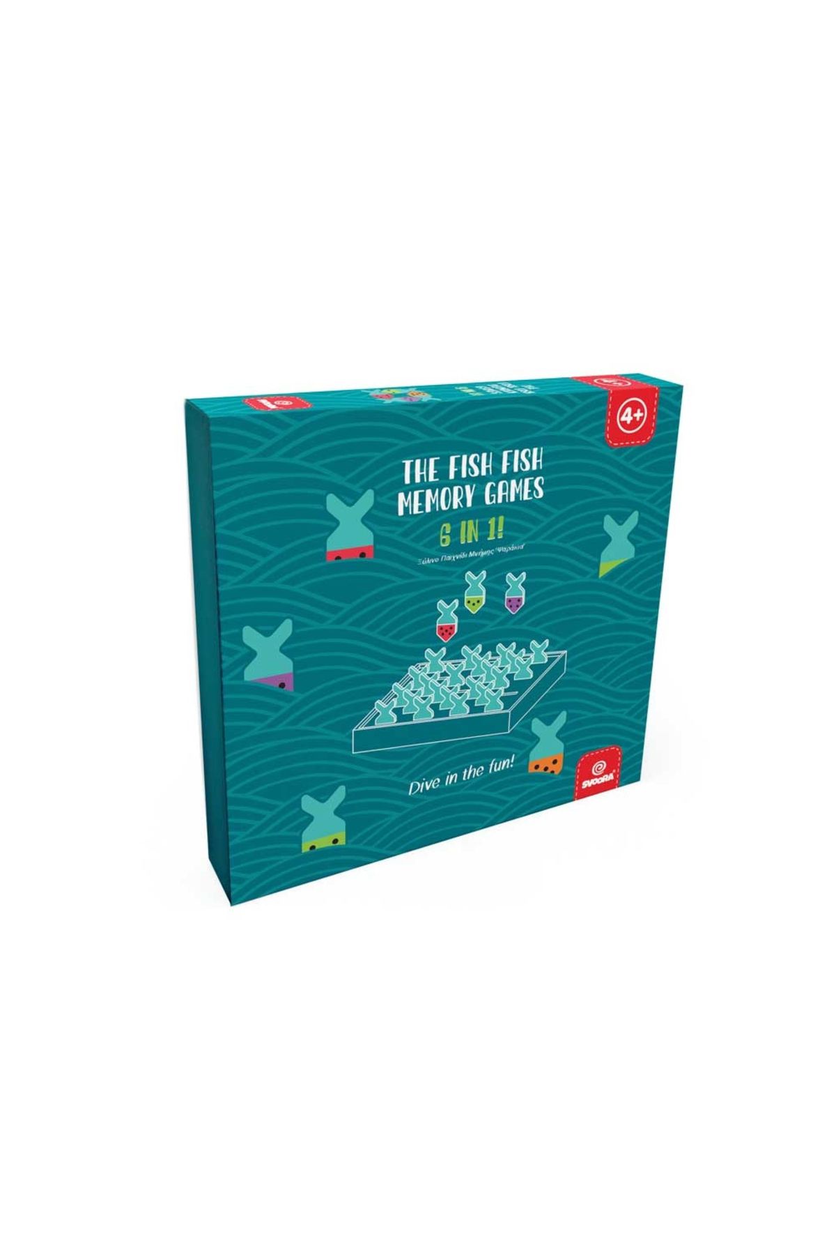 Svoora 6 In 1 Fish Memory Game, - One Size