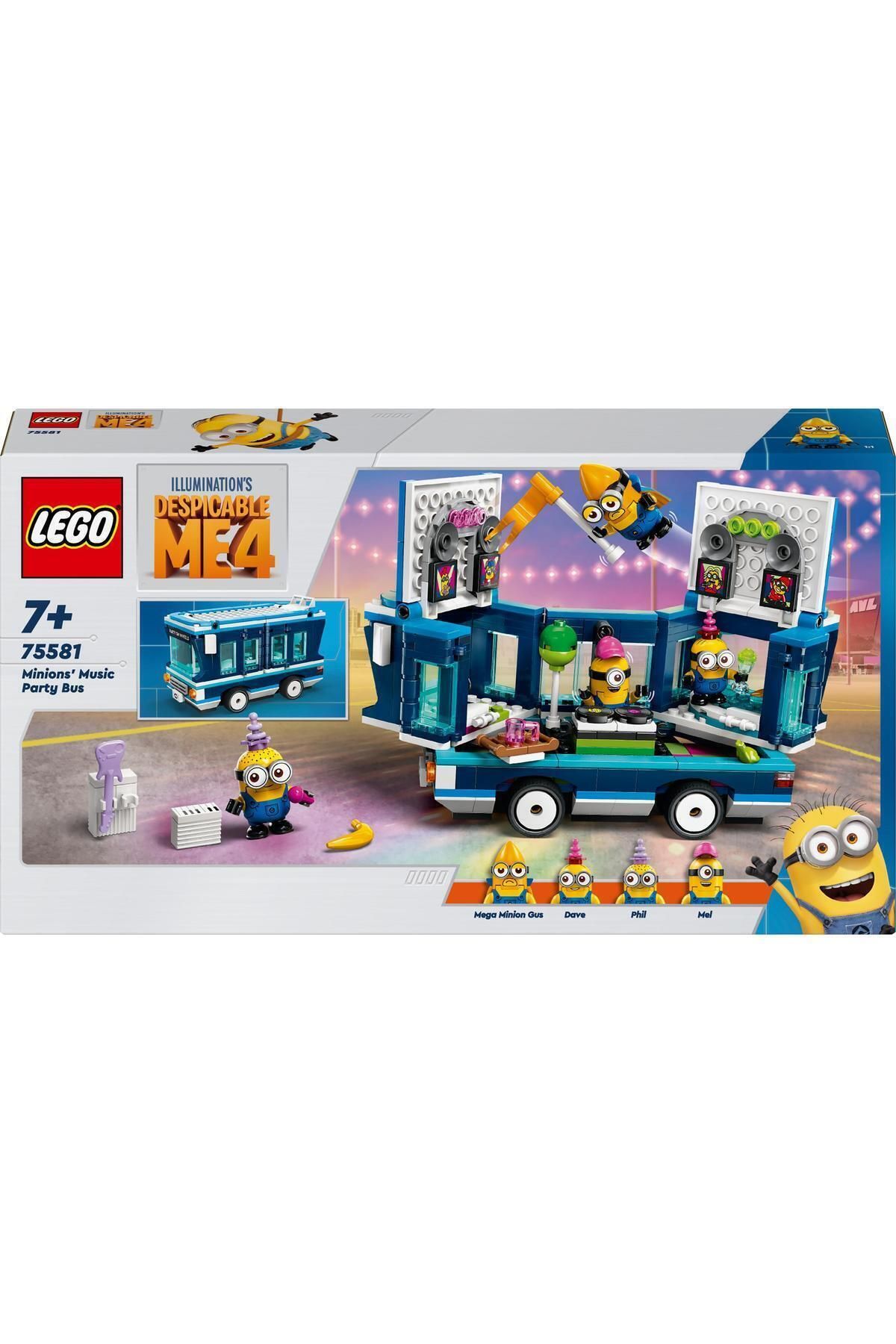 LEGO-Despicable Me Set de autobuz muzical pentru minioni de la 4 la 7 ani și peste 75581 (379 piese) 3